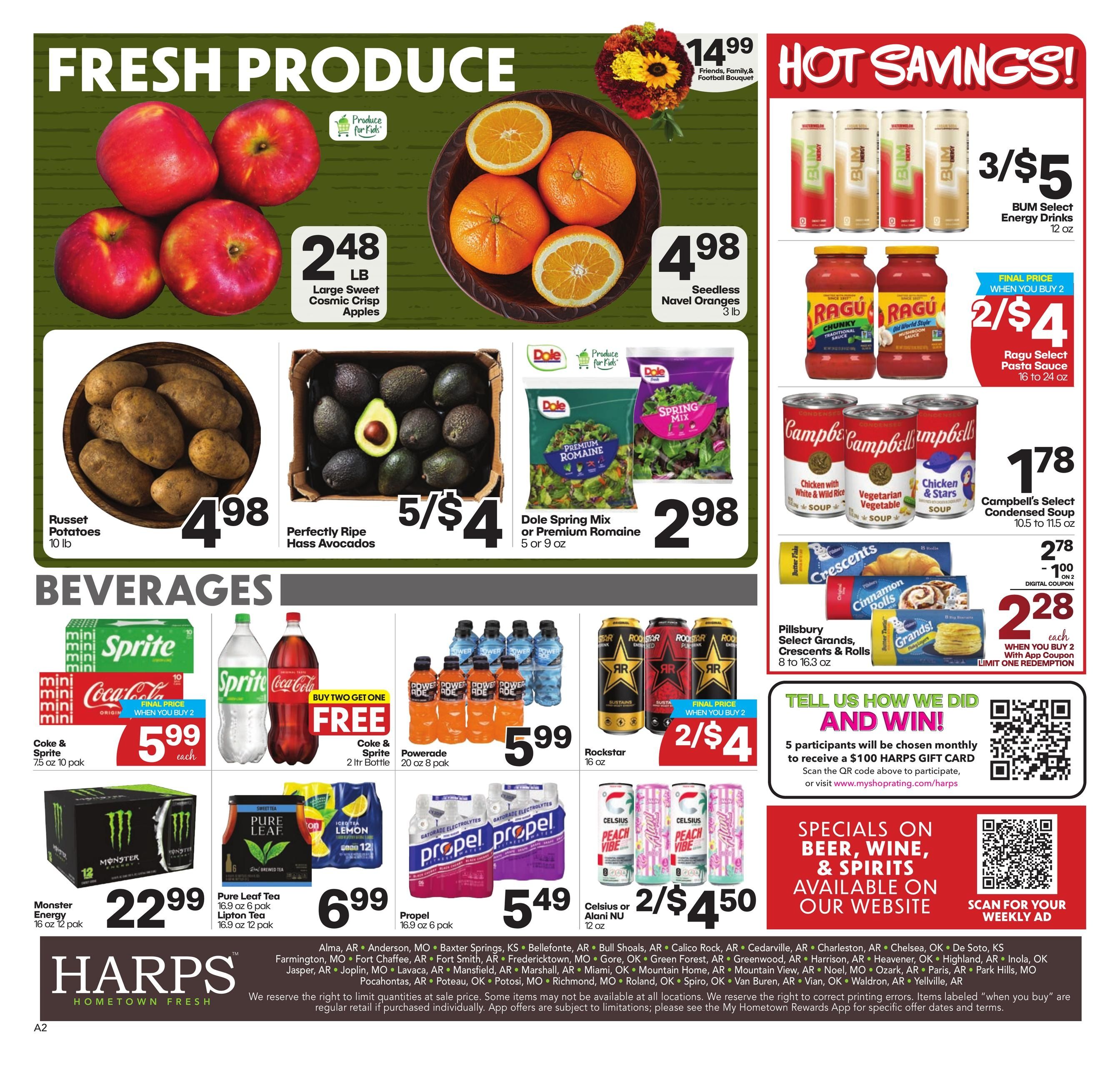 Harps Foods (Harrison Area, AR) Weekly Ad September 9 - 15, 2026