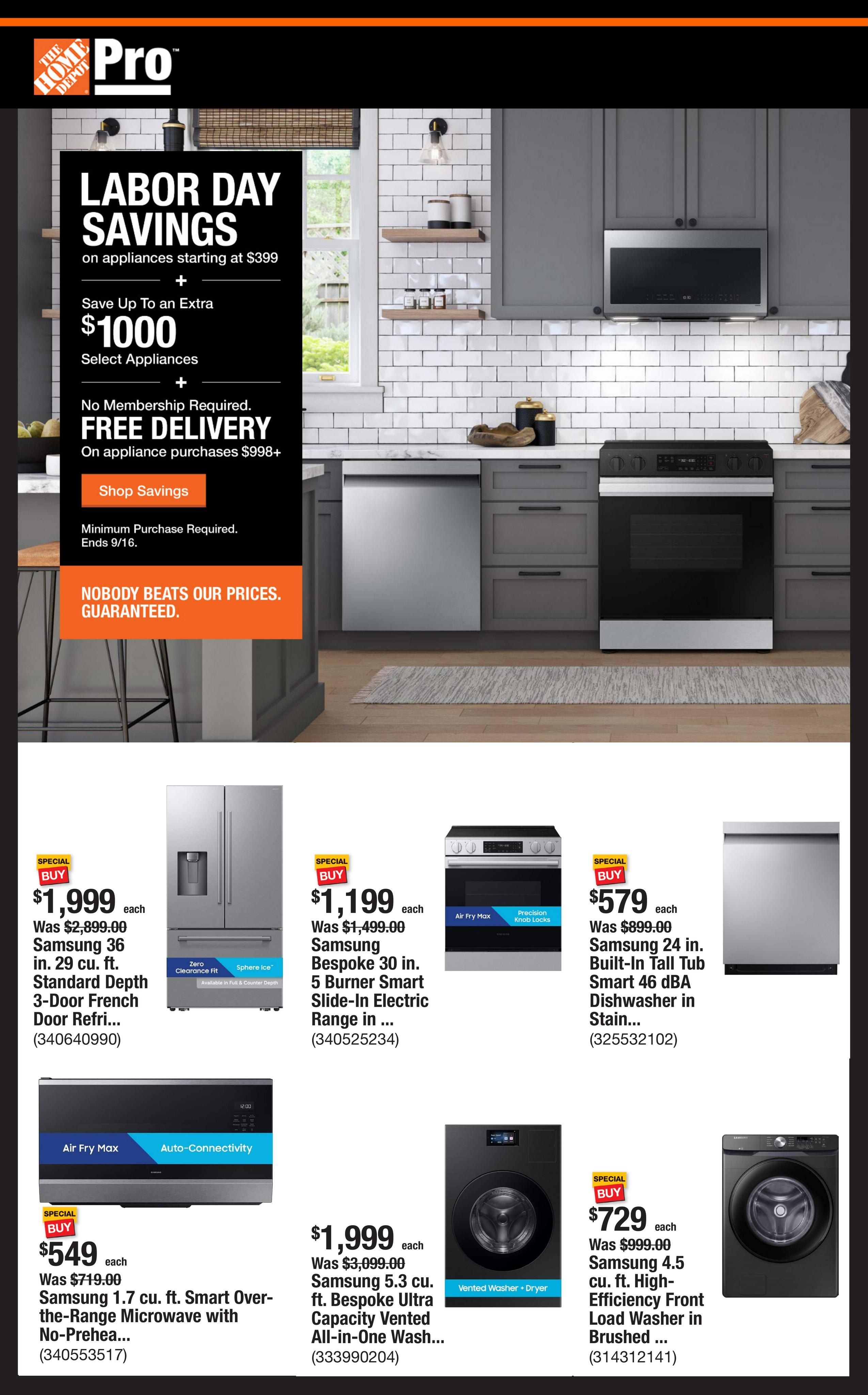 Home Depot (Denver Area, CO) Weekly Ad September 7 - 14, 2026