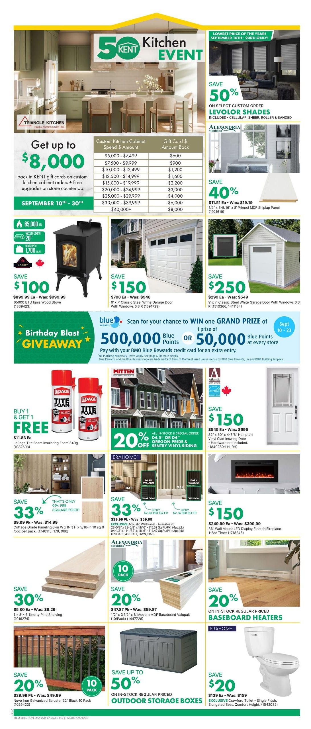 Kent Building Supplies Flyer September 10 to 16