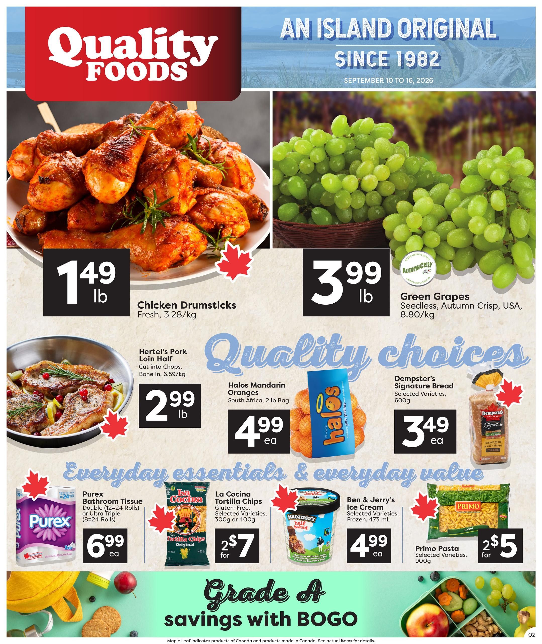 Quality Foods Flyer September 10 to 16