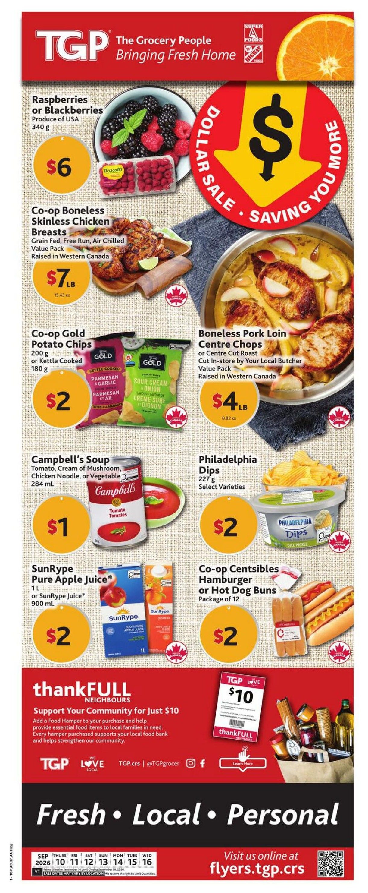 TGP The Grocery People Flyer September 10 to 16