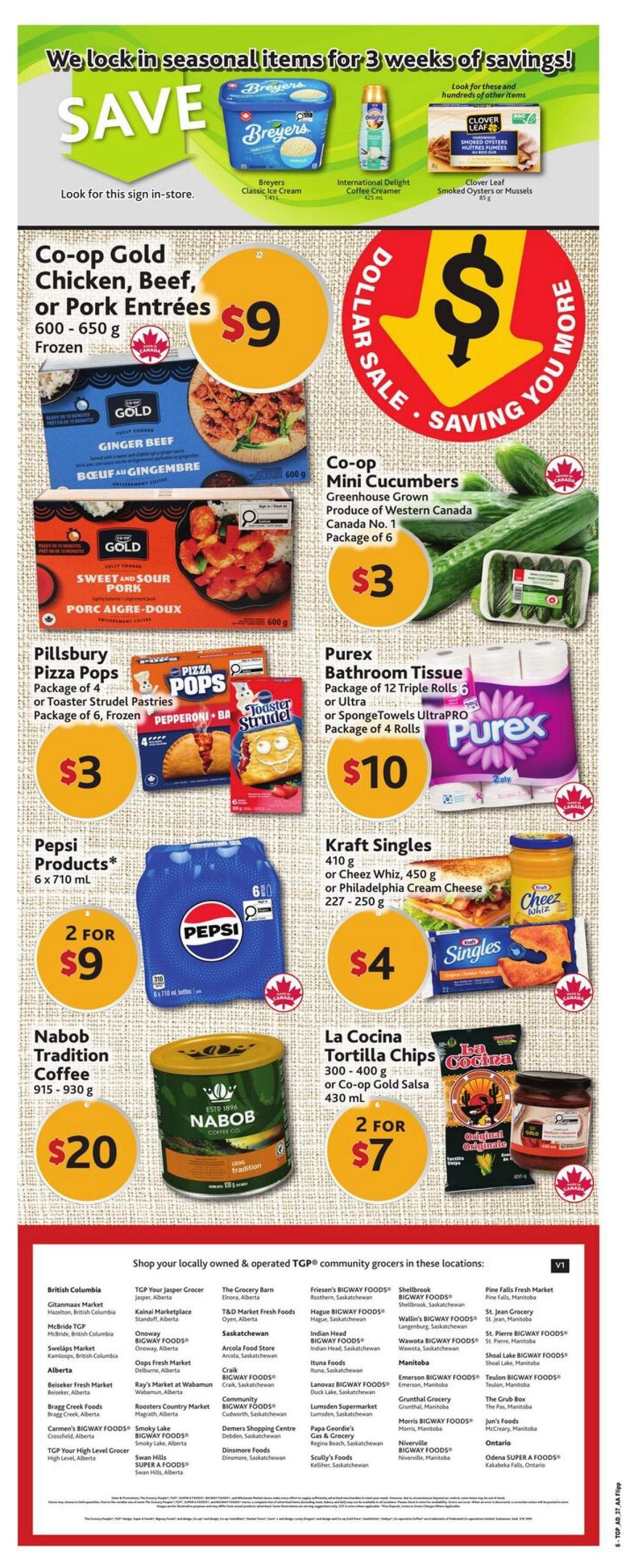 TGP The Grocery People Flyer September 10 to 16