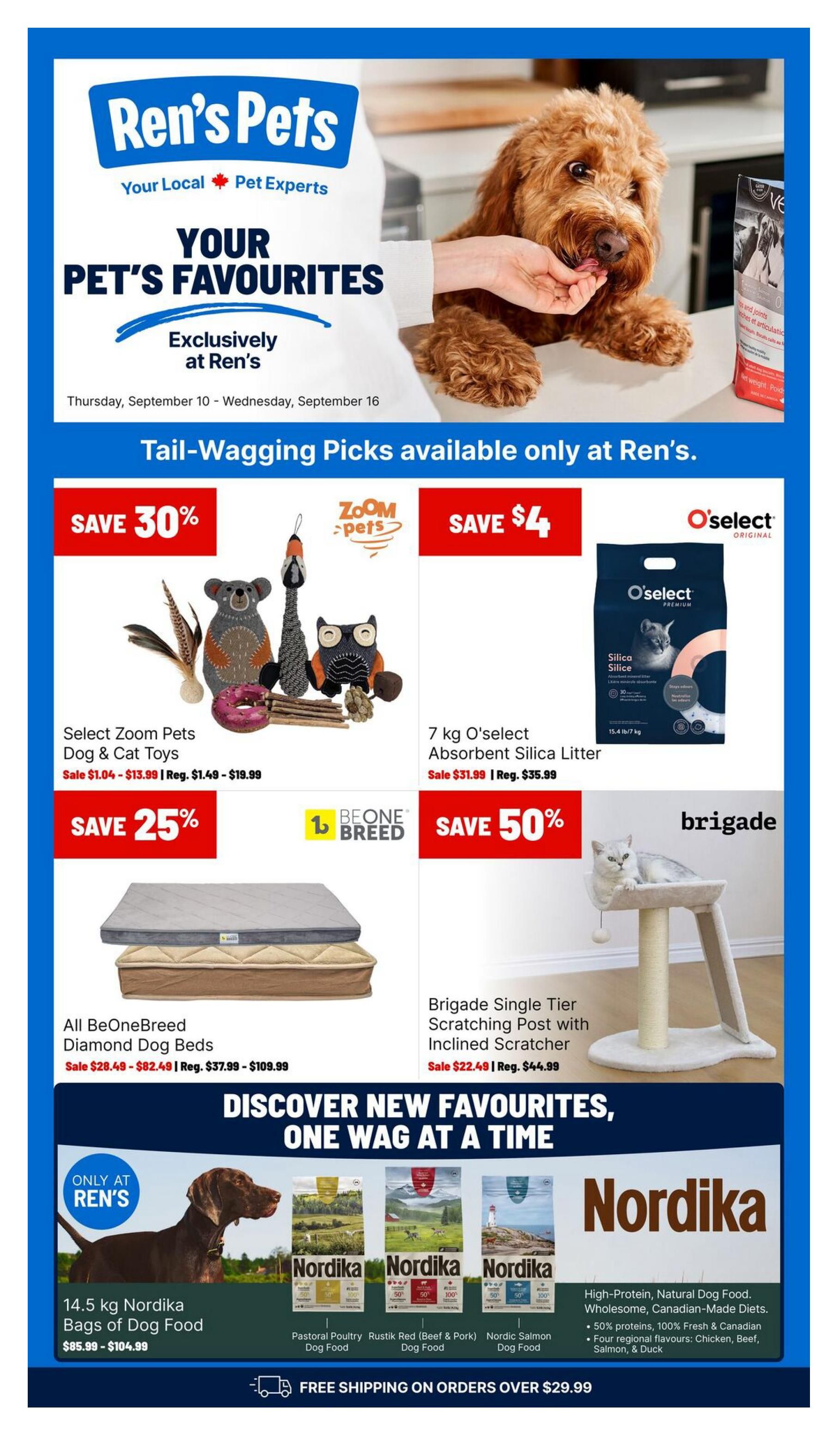 Ren's Pets Flyer September 10 to 16