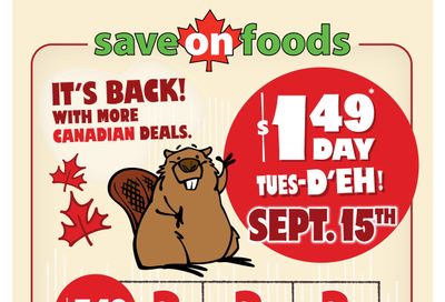 Save On Foods (BC) Flyer September 10 to 16