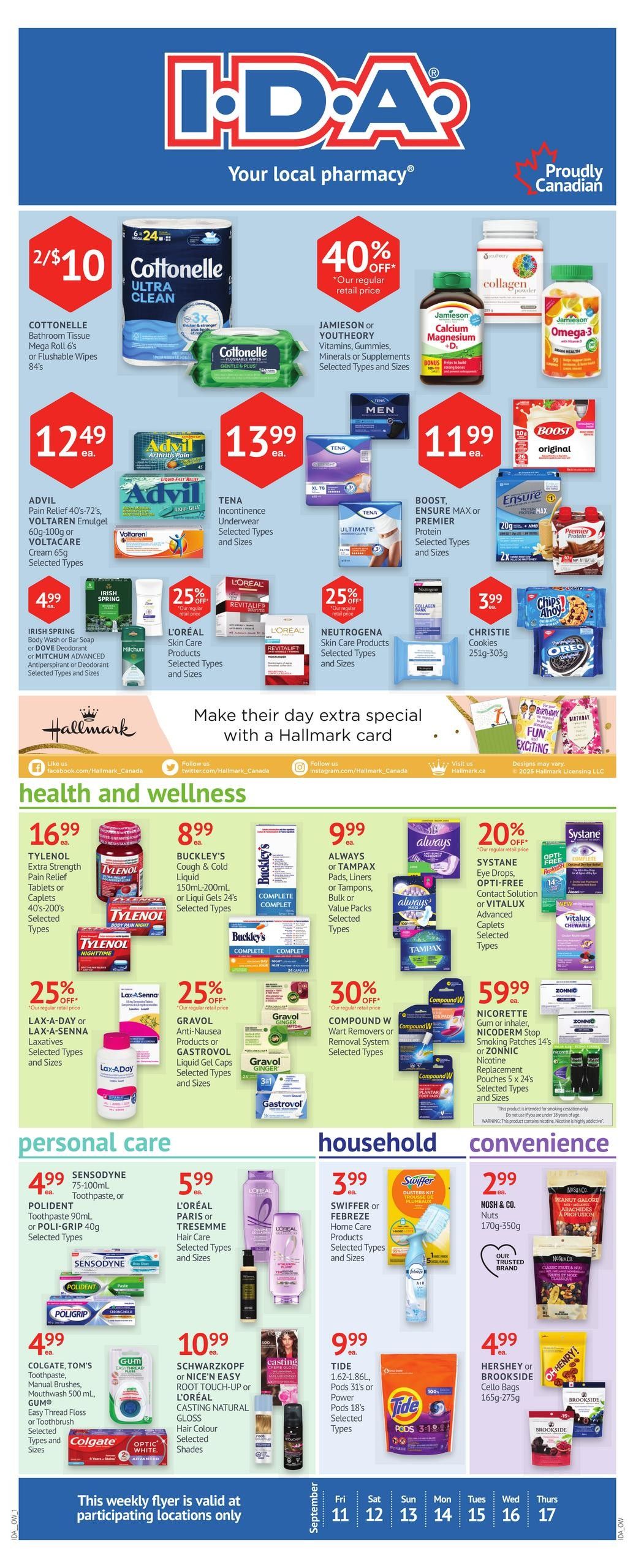 I.D.A. Flyer September 11 to 17
