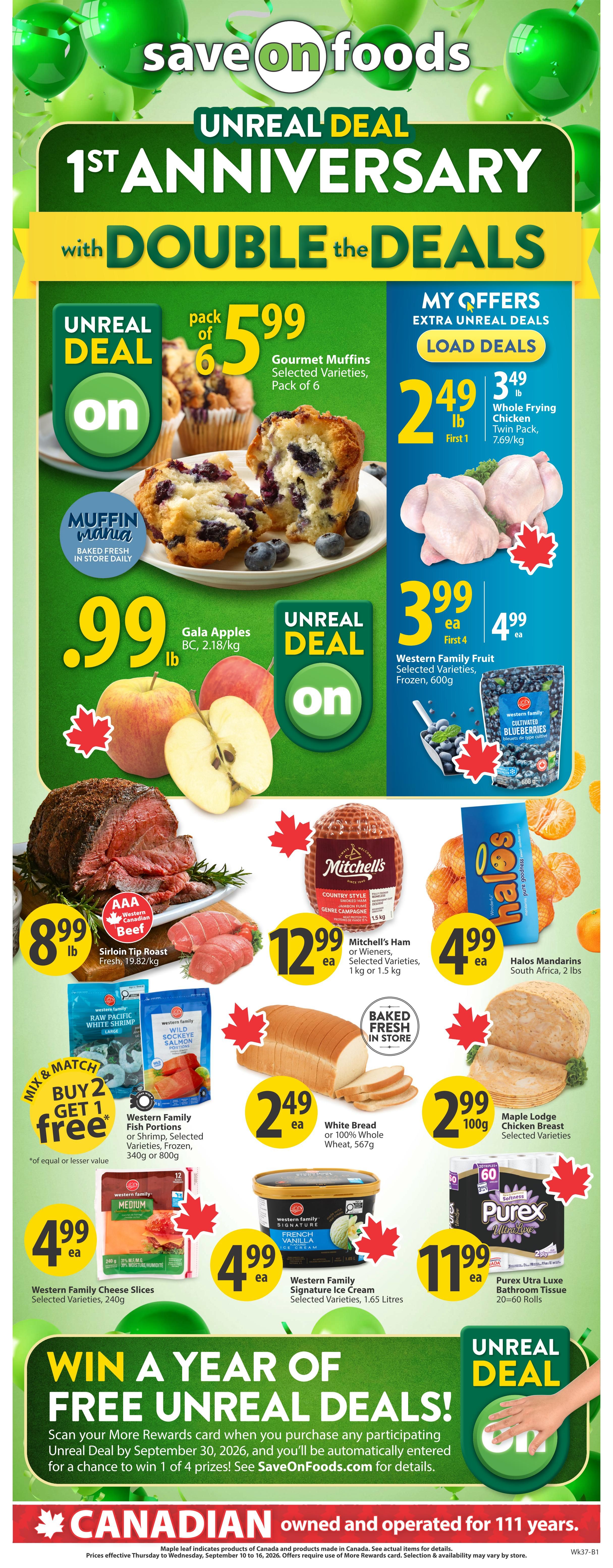 Save On Foods (AB) Flyer September 10 to 16