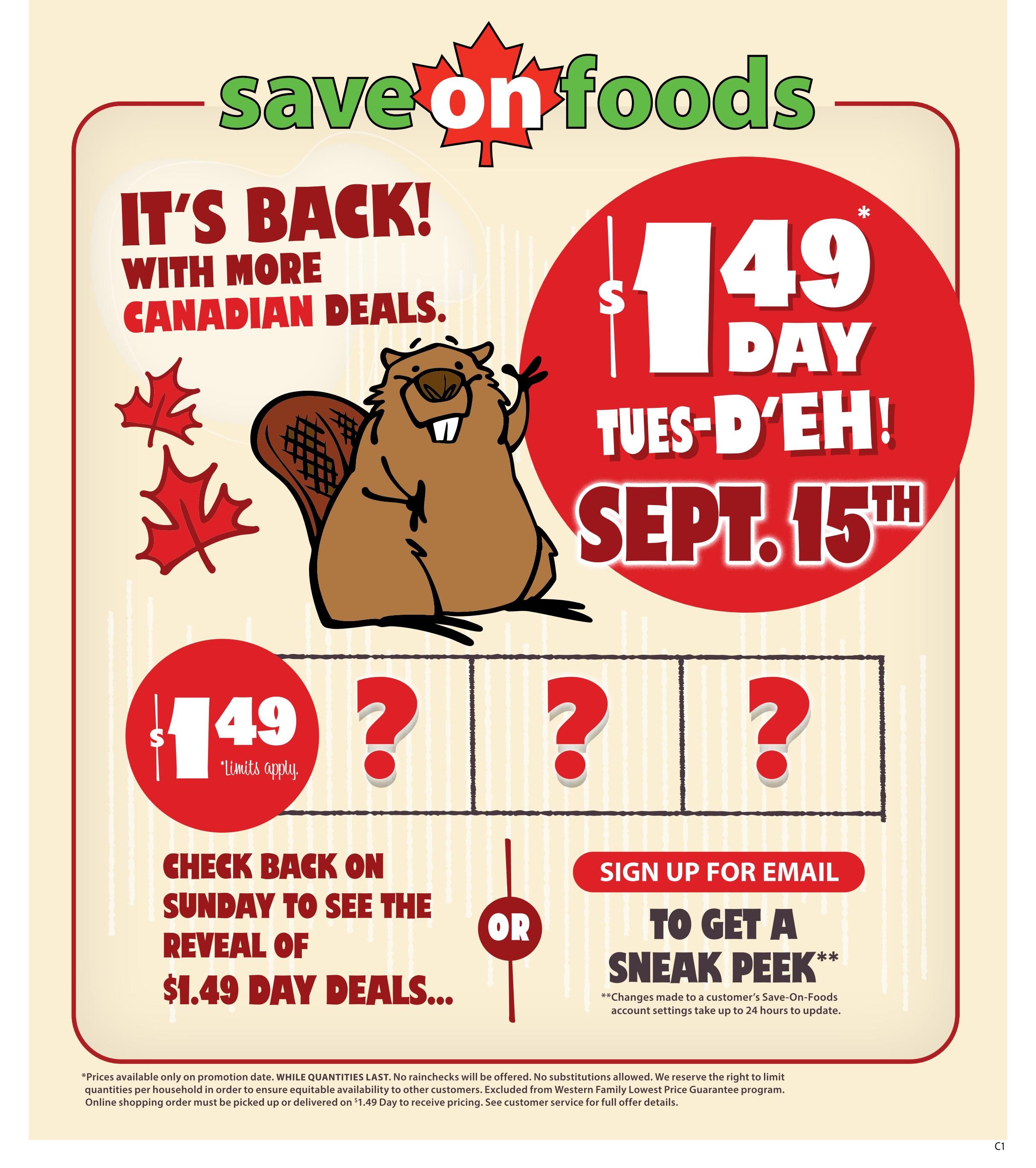 Save On Foods (SK) Flyer September 10 to 16