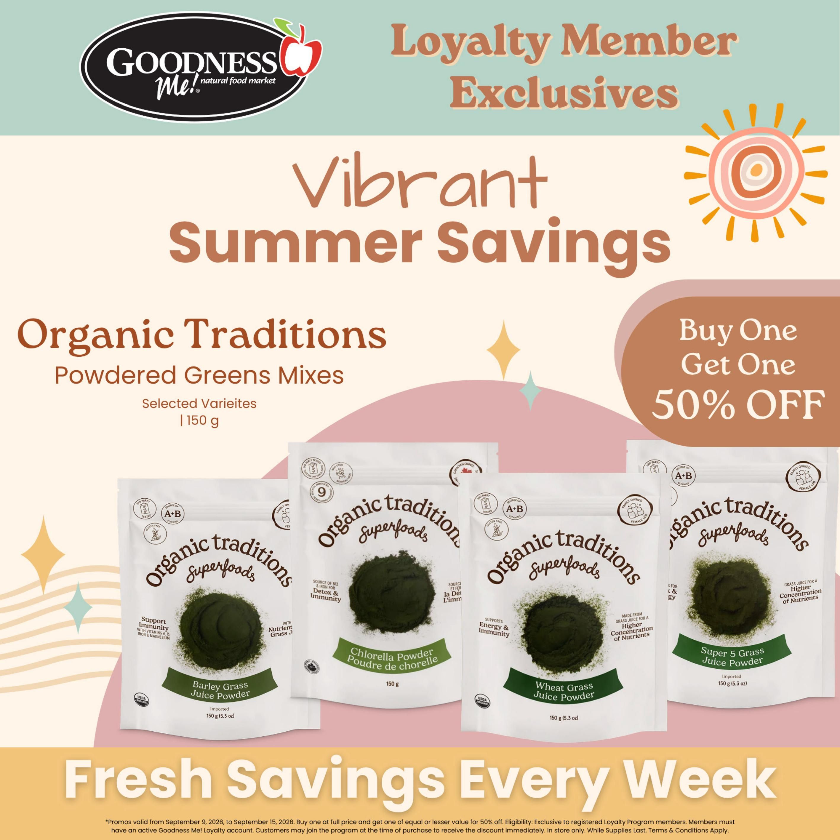 Goodness Me Flyer September 9 to 15