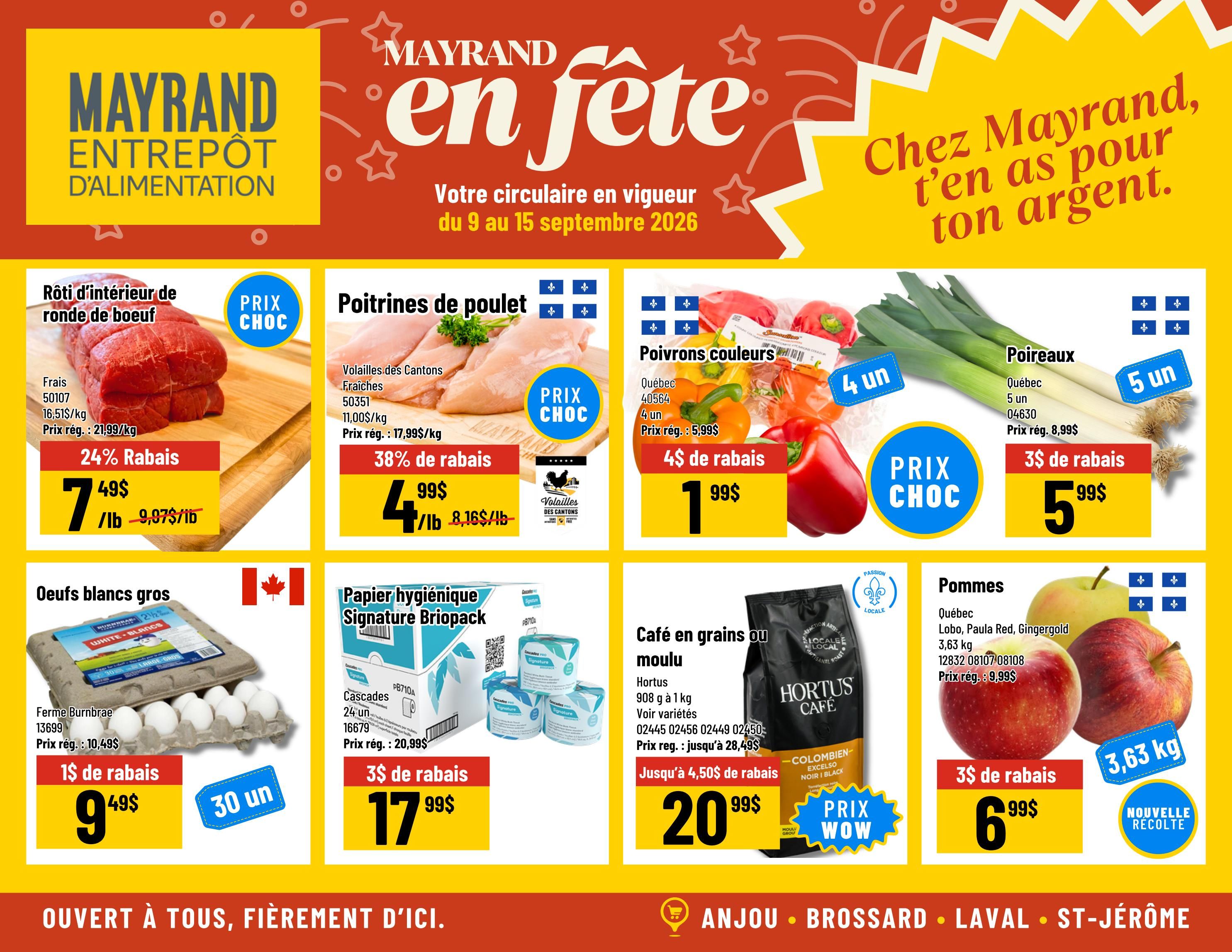 Mayrand Flyer September 9 to 15
