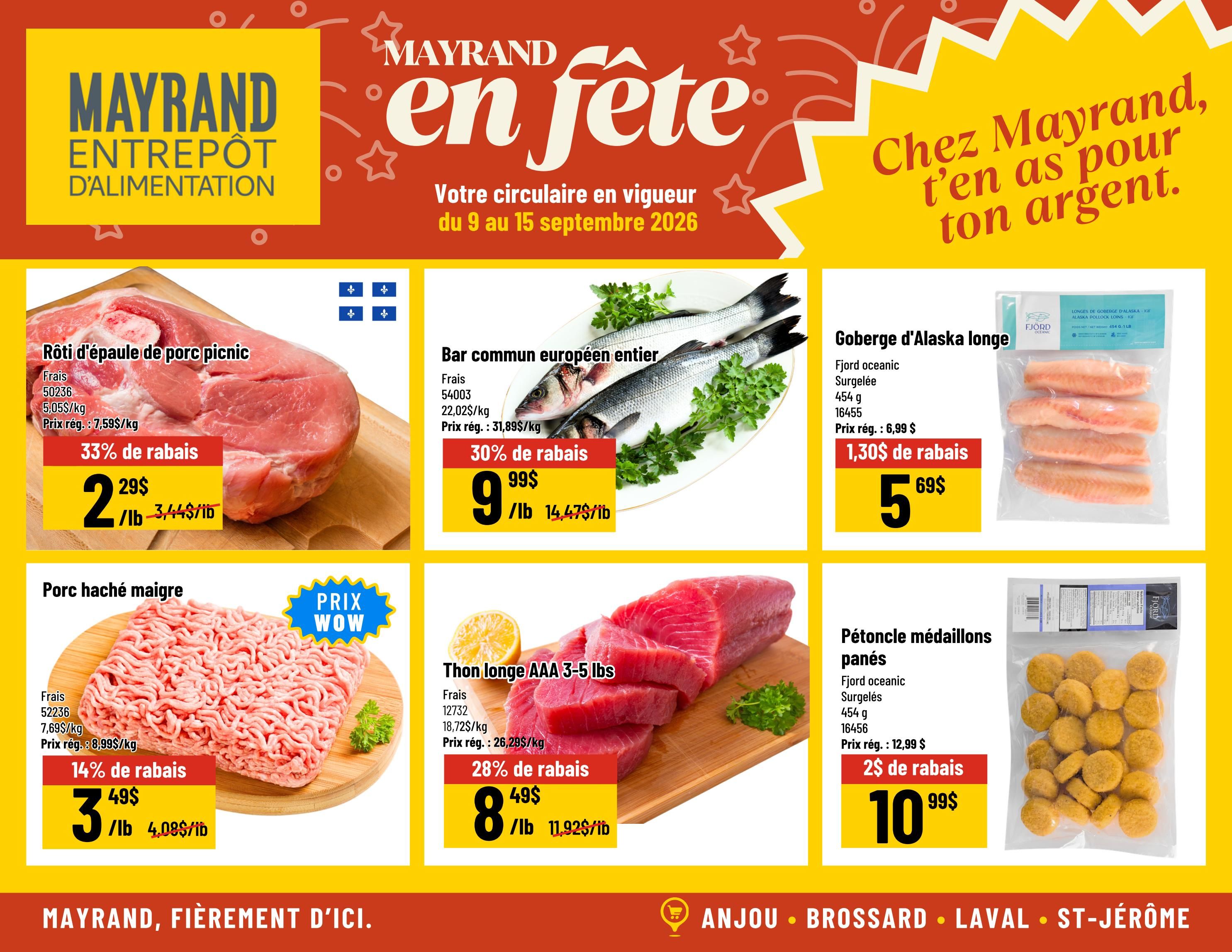 Mayrand Flyer September 9 to 15