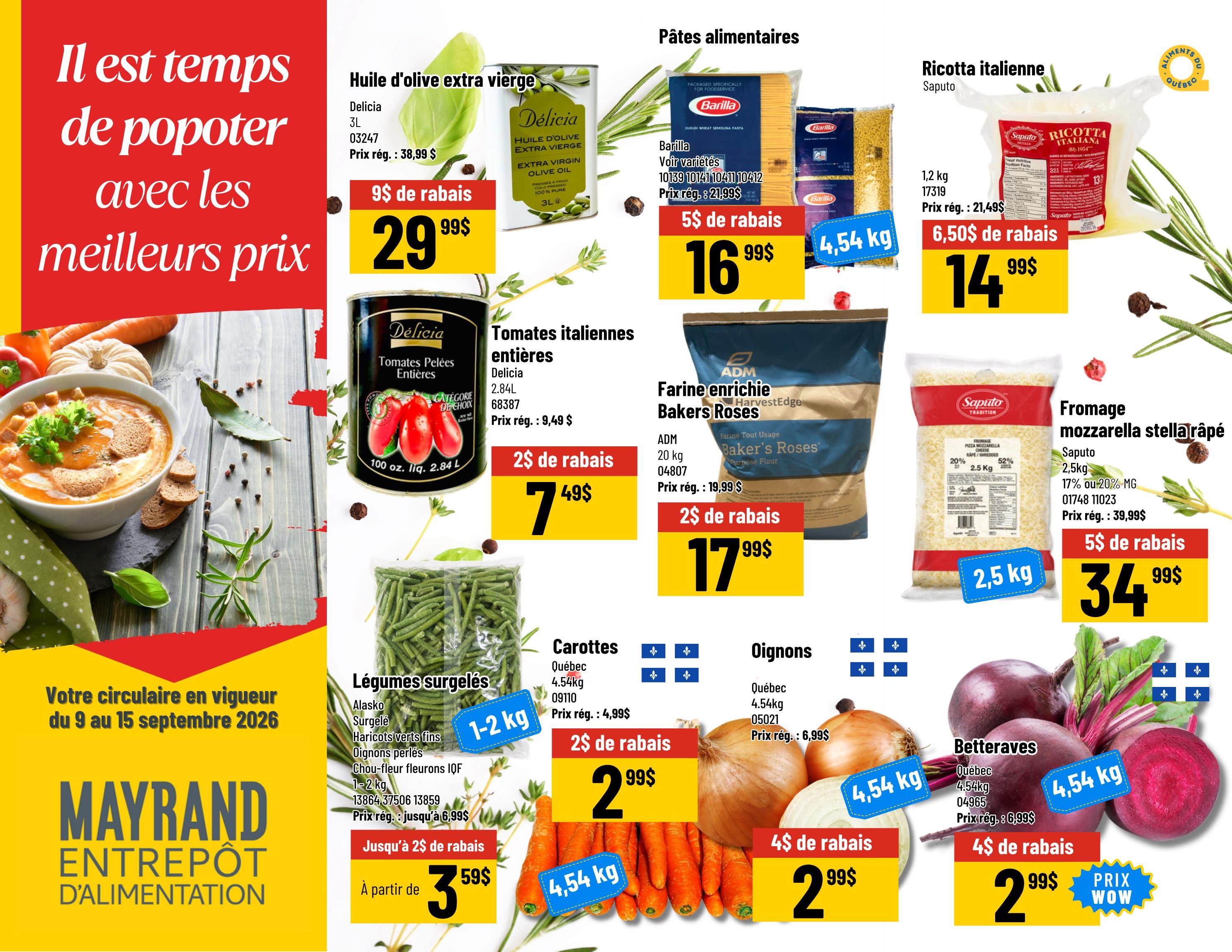 Mayrand Flyer September 9 to 15