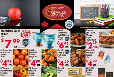 Tru Value Foods Flyer September 9 to 15