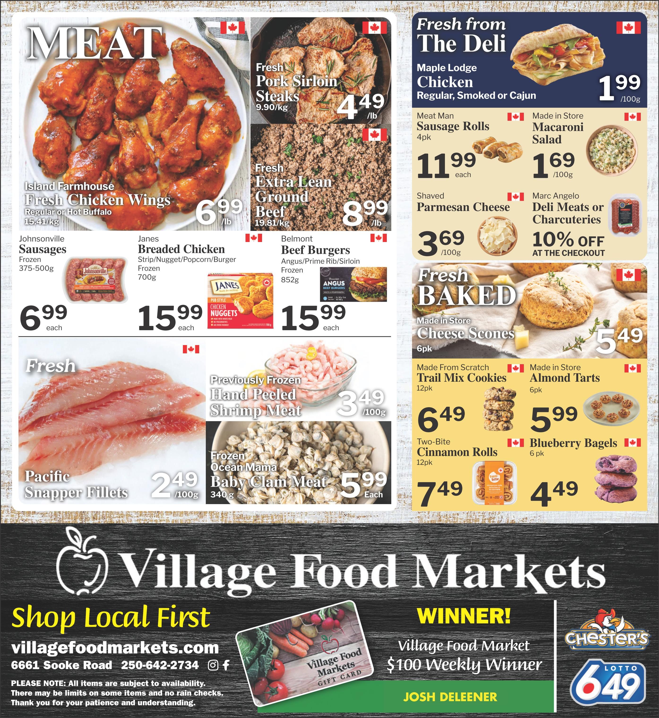 Village Food Markets Flyer September 9 to 15