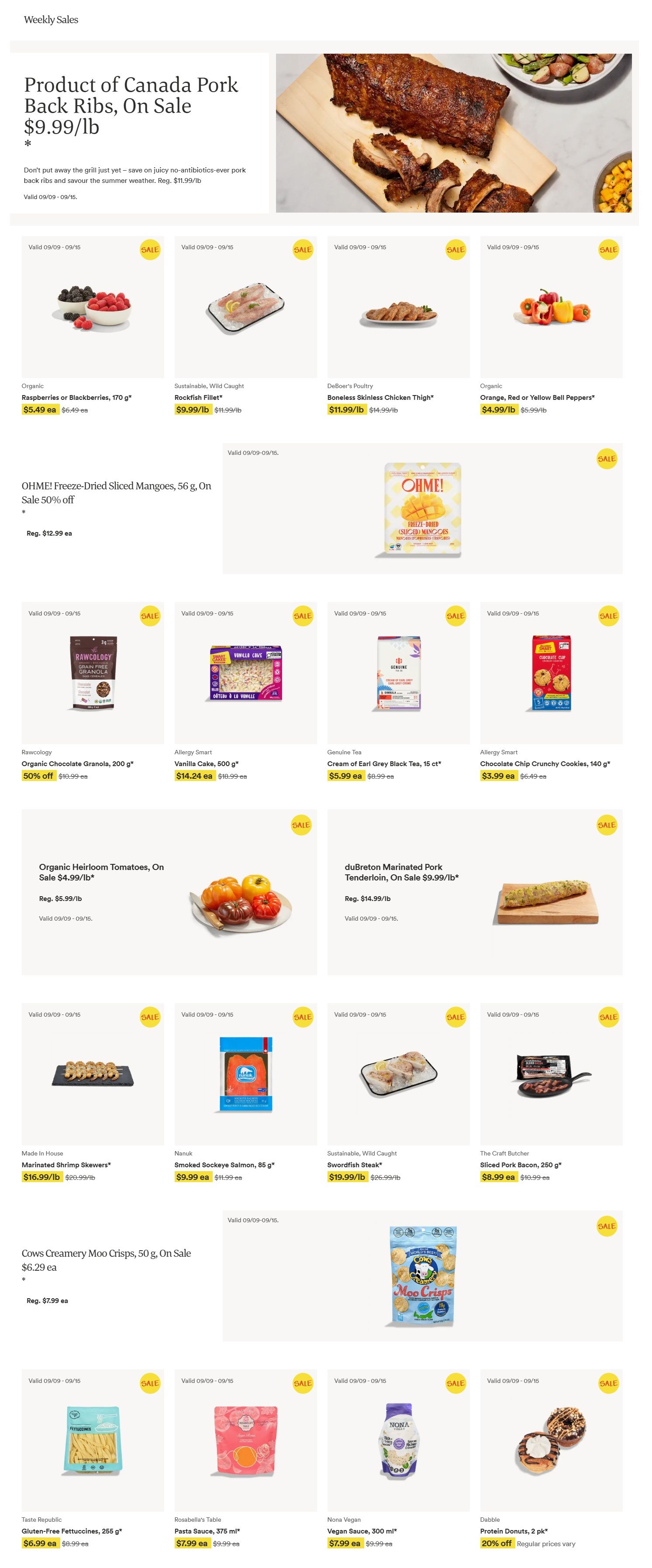 Whole Foods Market (ON) Flyer September 9 to 15