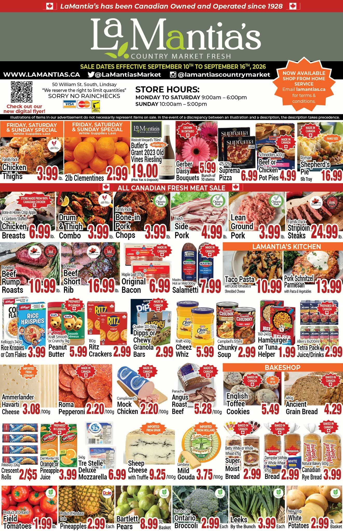 LaMantia's Flyer September 10 to 16
