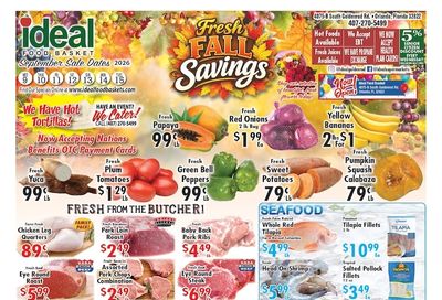 Ideal Food Basket (4075 South Goldenrod Road, Orlando, FL) Weekly Ad September 9 - 15, 2026