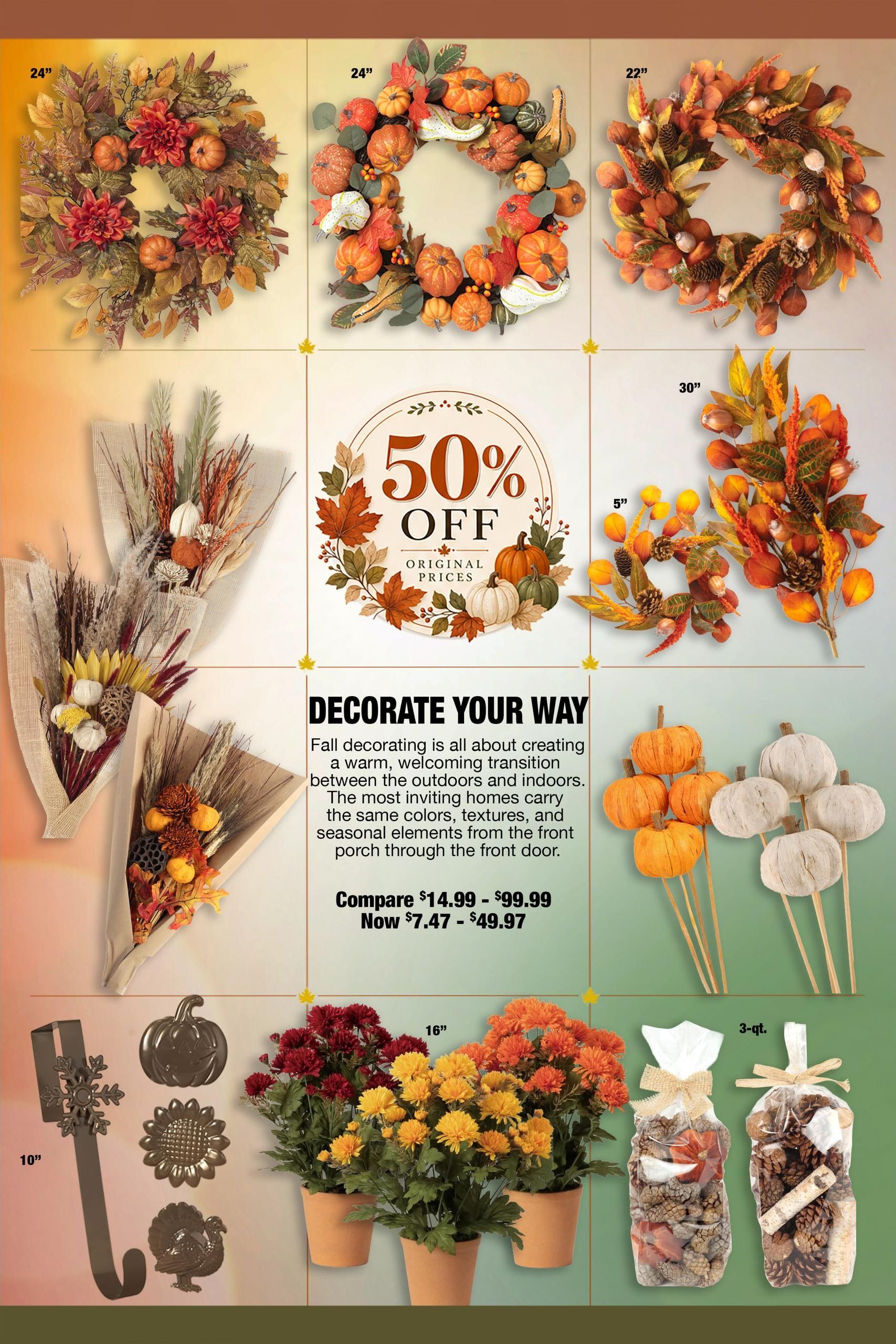 Lewis Drug Autumn Decor Guide Weekly Ad September 9 - November 25, 2026
