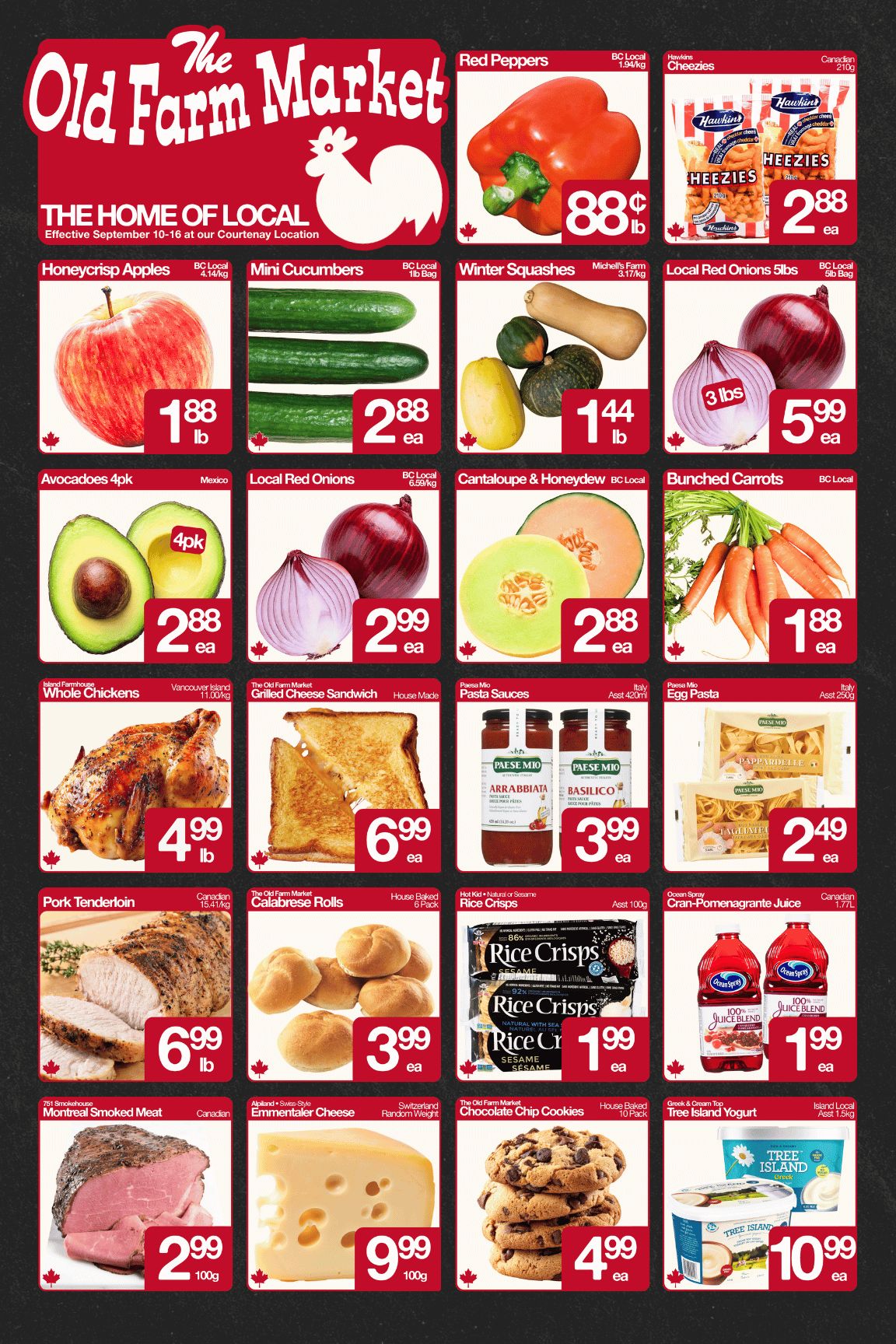 The Old Farm Market (Courtenay) Flyer September 10 to 16