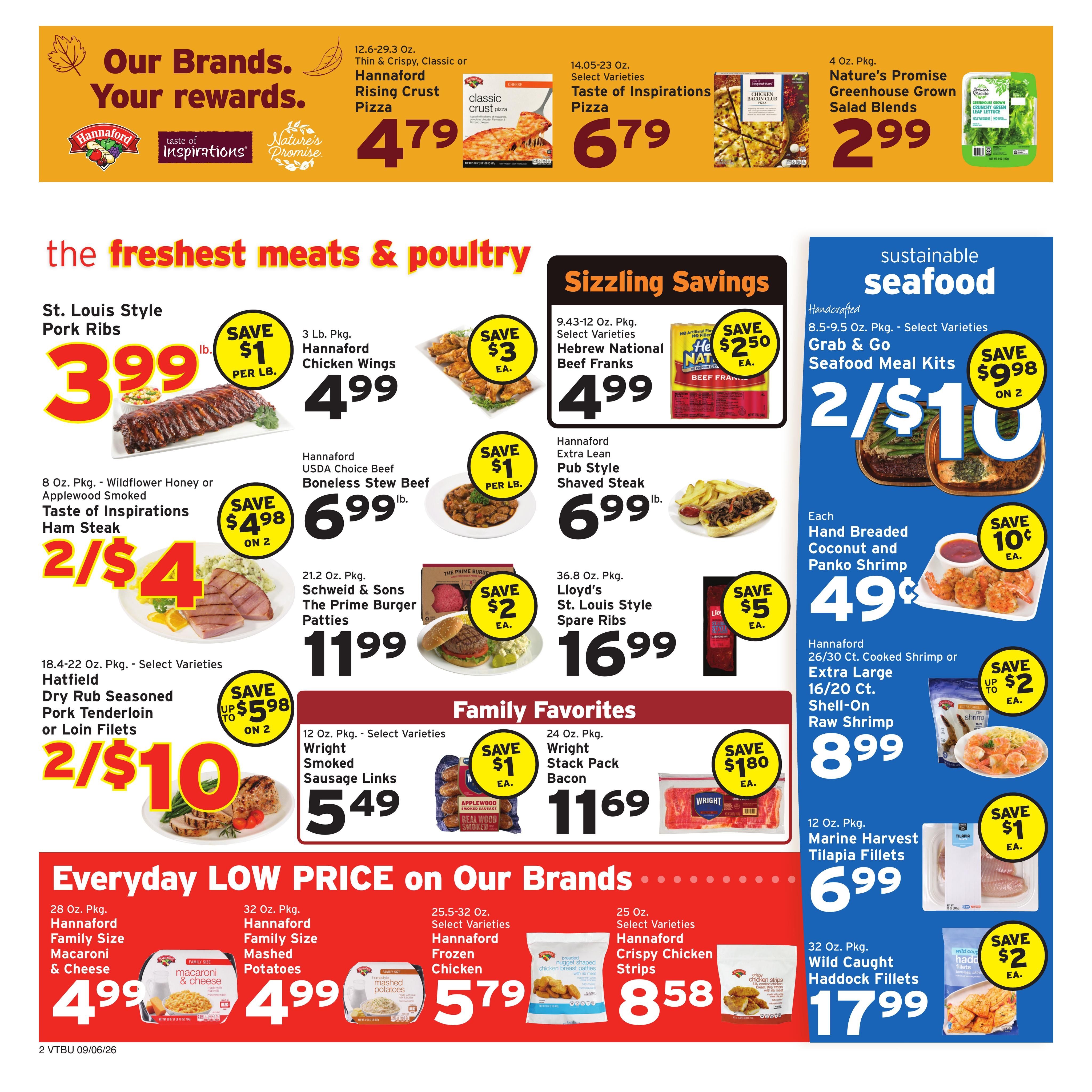 Hannaford (Montpelier Area, VT) Week 37 Weekly Ad September 6 - 12, 2026