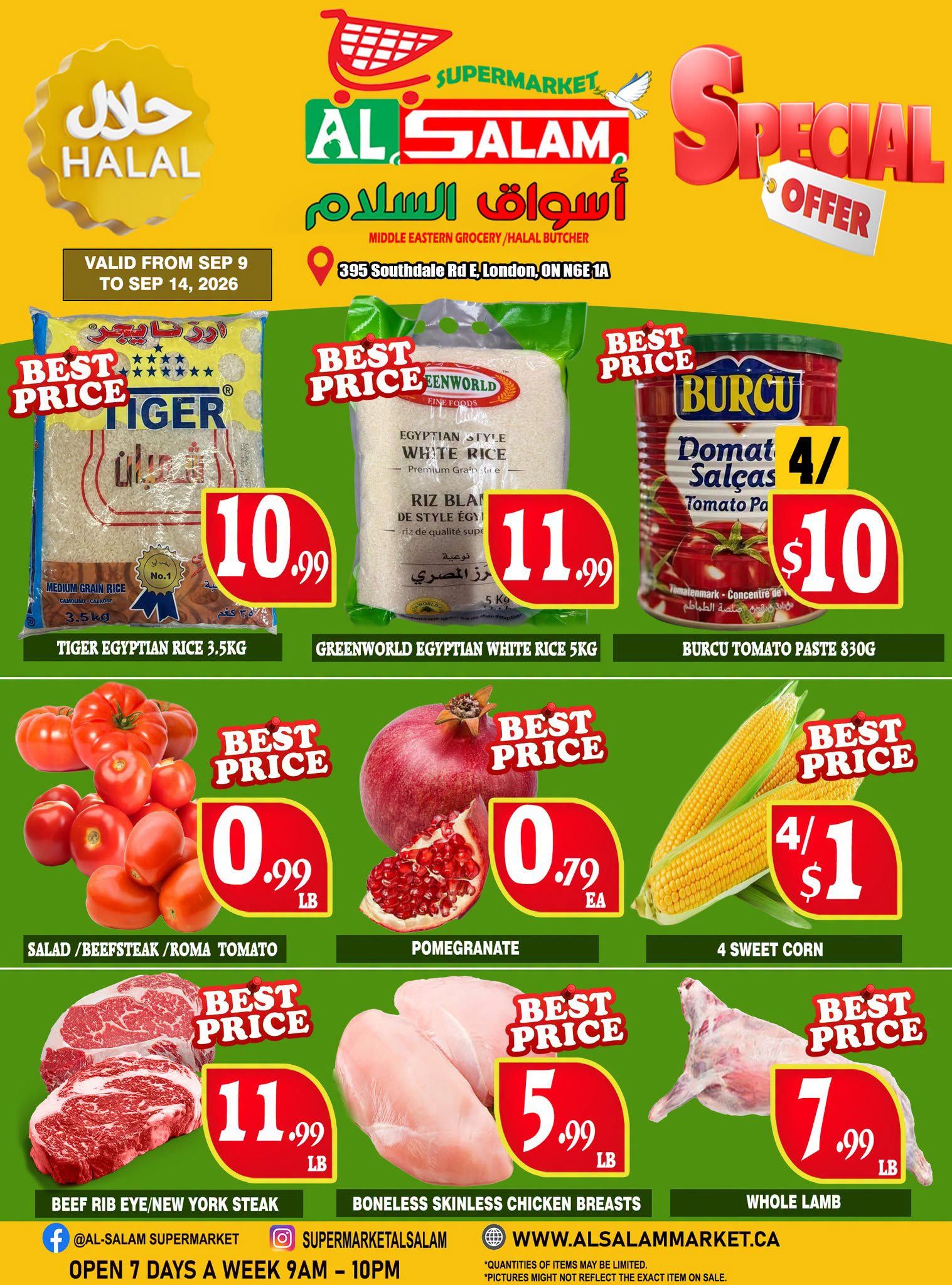 Al-Salam Supermarket Flyer September 9 to 14