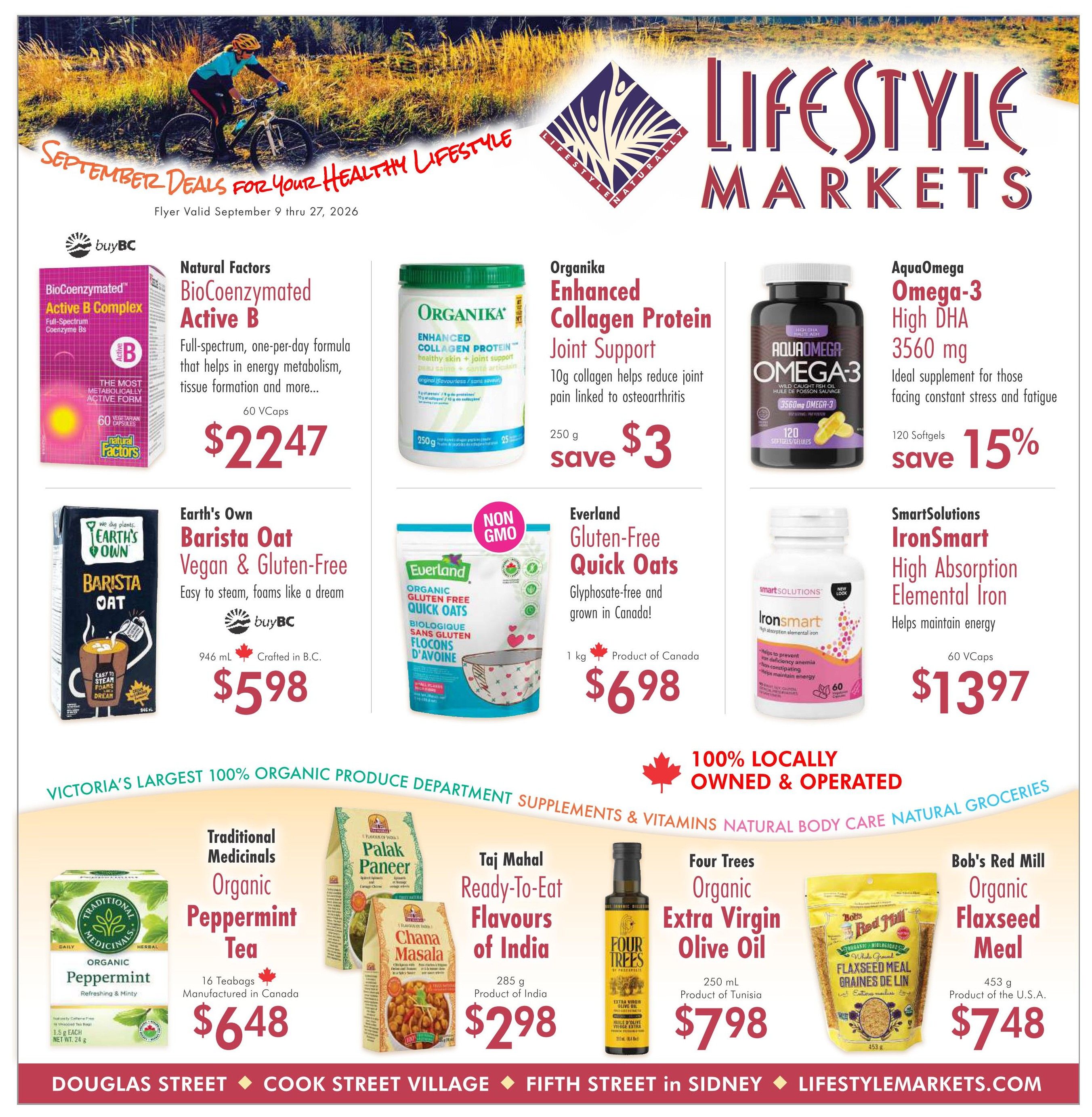 Lifestyle Markets Flyer September 9 to 27