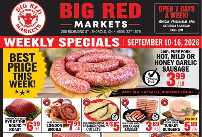 Big Red Markets Flyer September 10 to 16