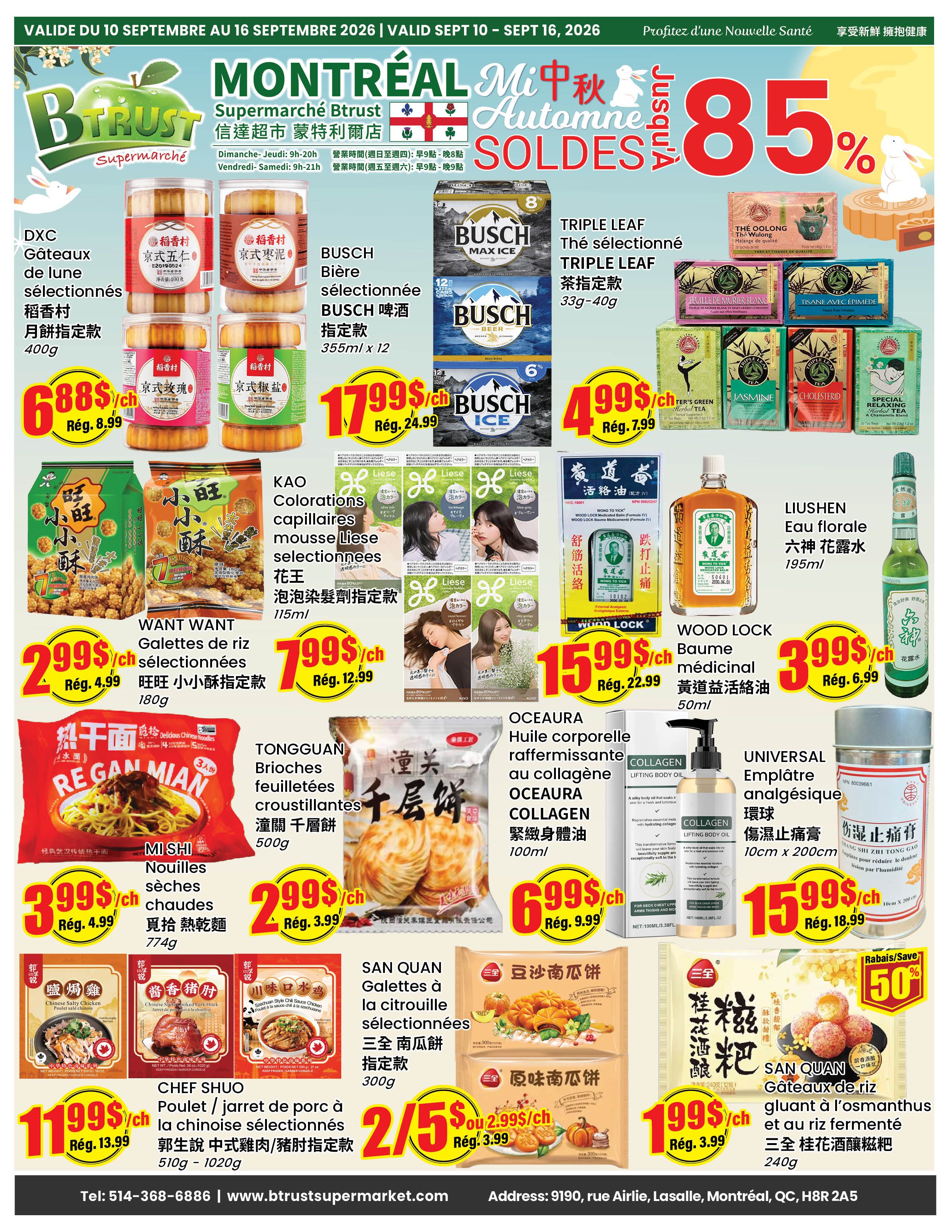 Btrust Supermarket (Montreal) Flyer September 10 to 16