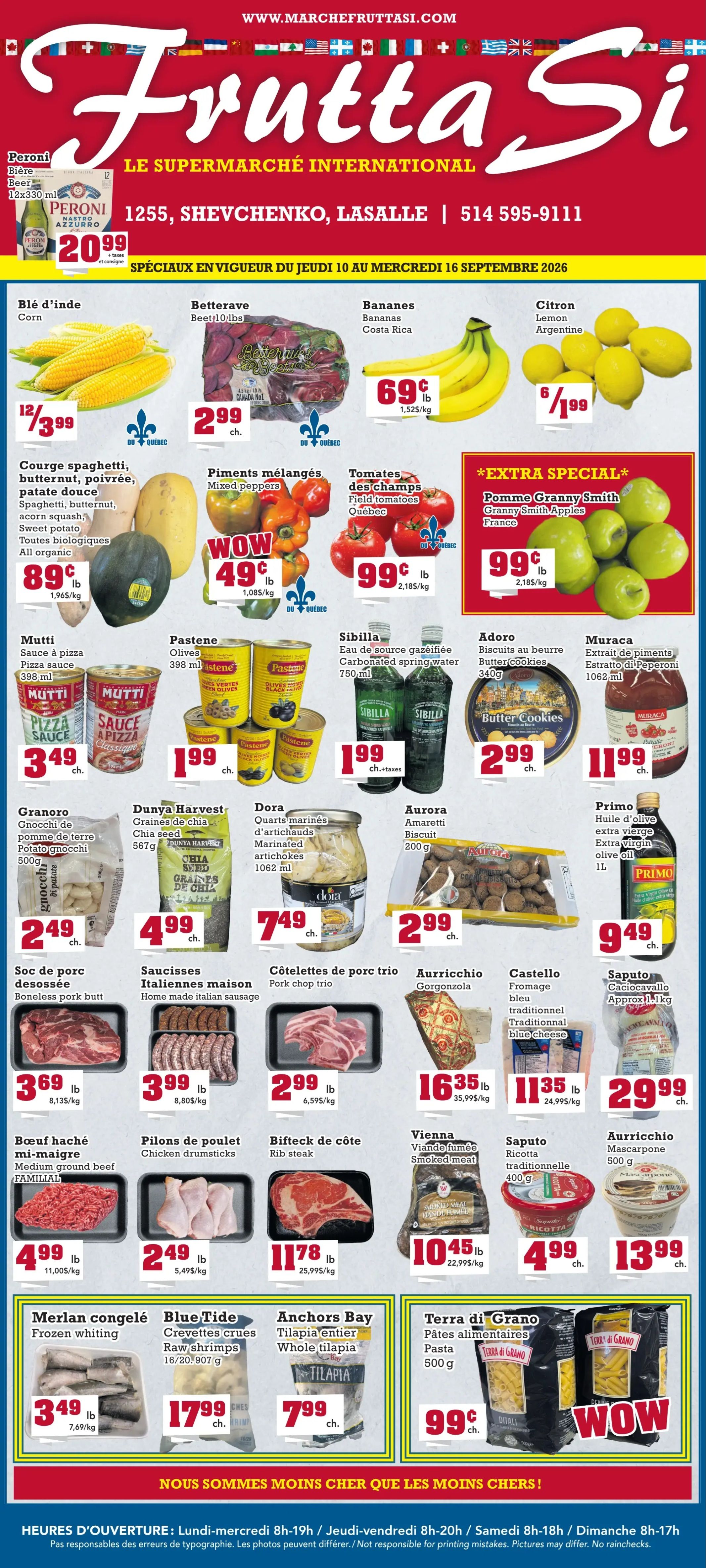 Frutta Si Flyer September 10 to 16