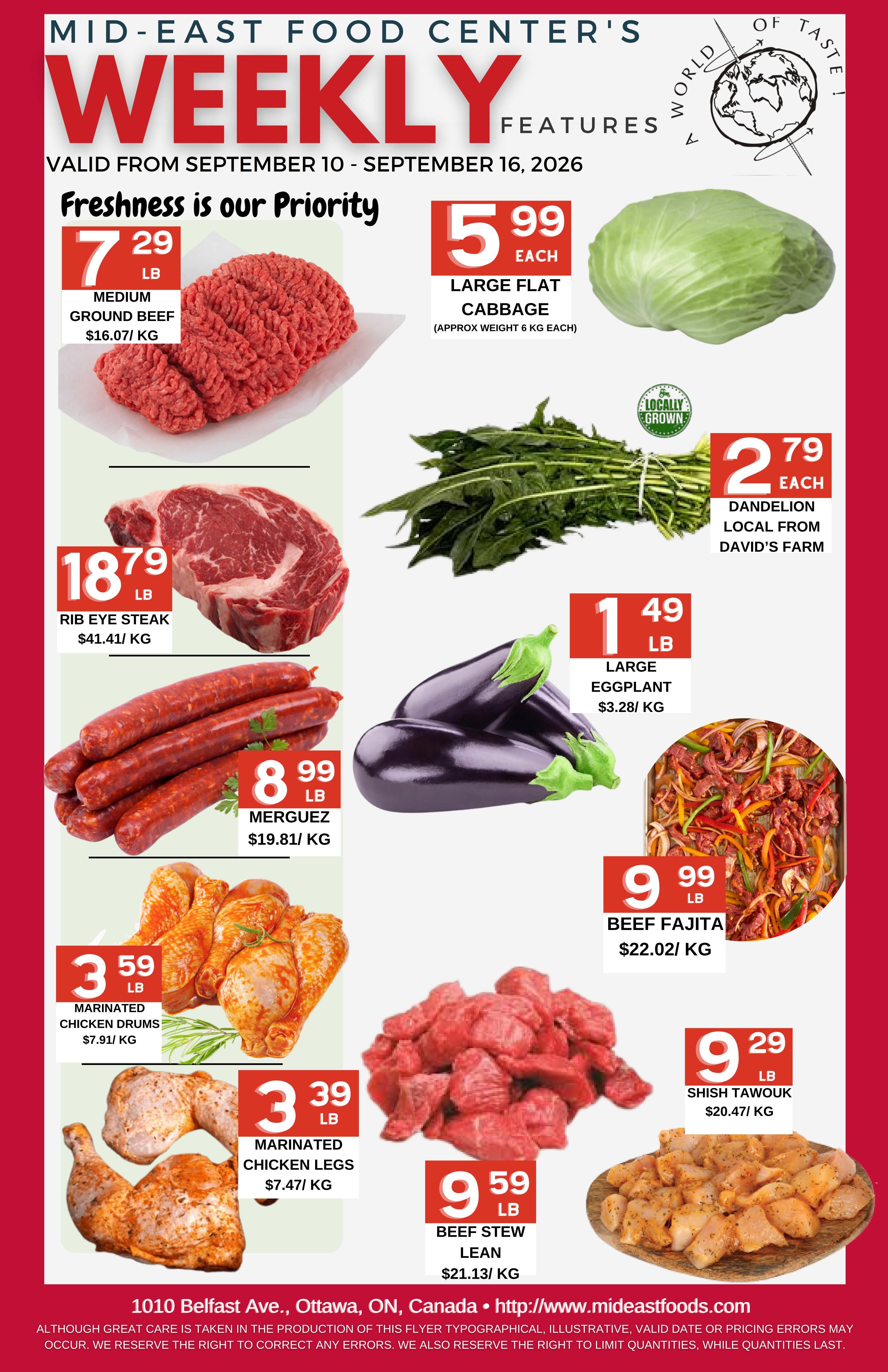 Mid-East Food Centre Flyer September 10 to 16
