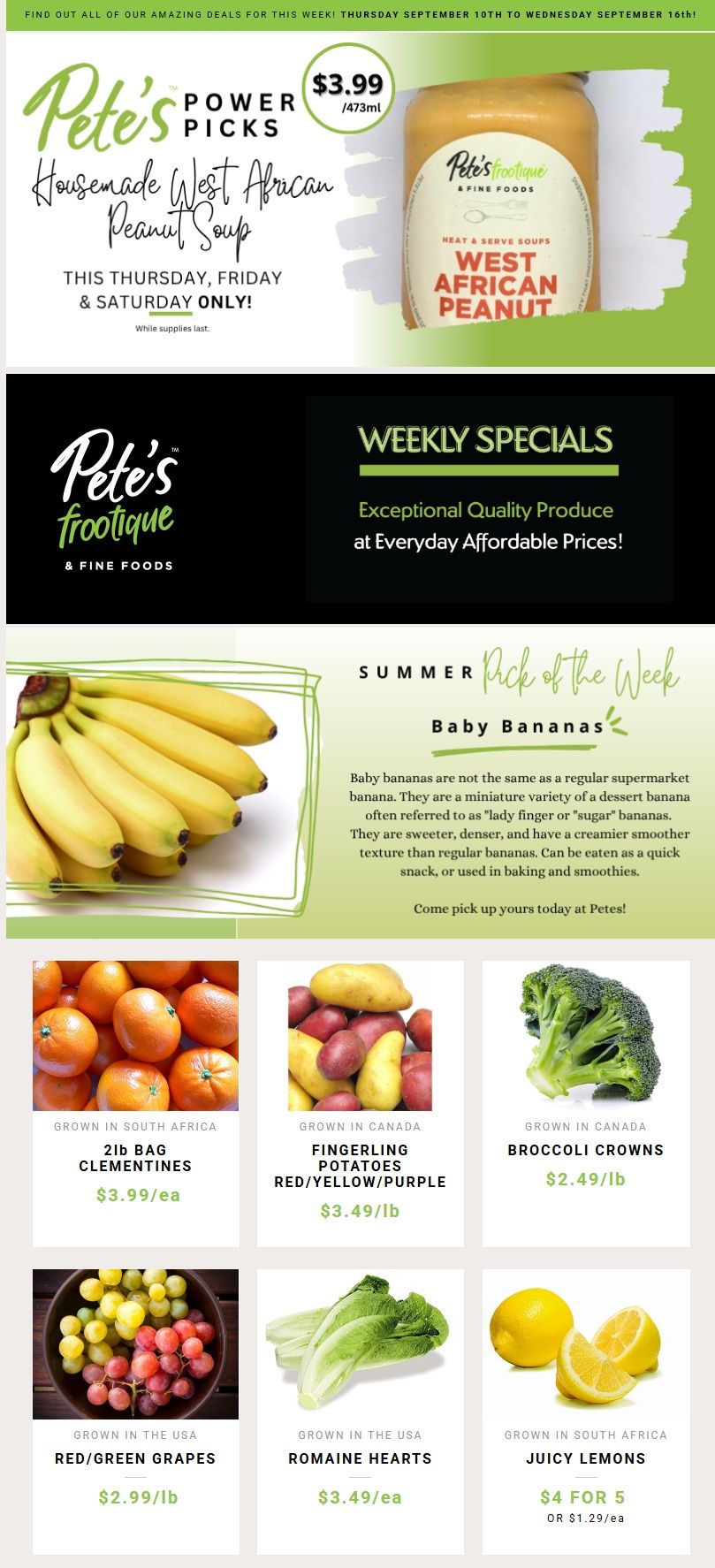 Pete's Fine Foods Flyer September 10 to 16