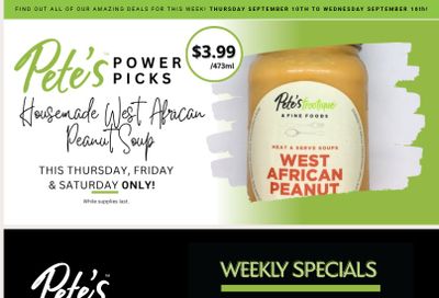 Pete's Fine Foods Flyer September 10 to 16