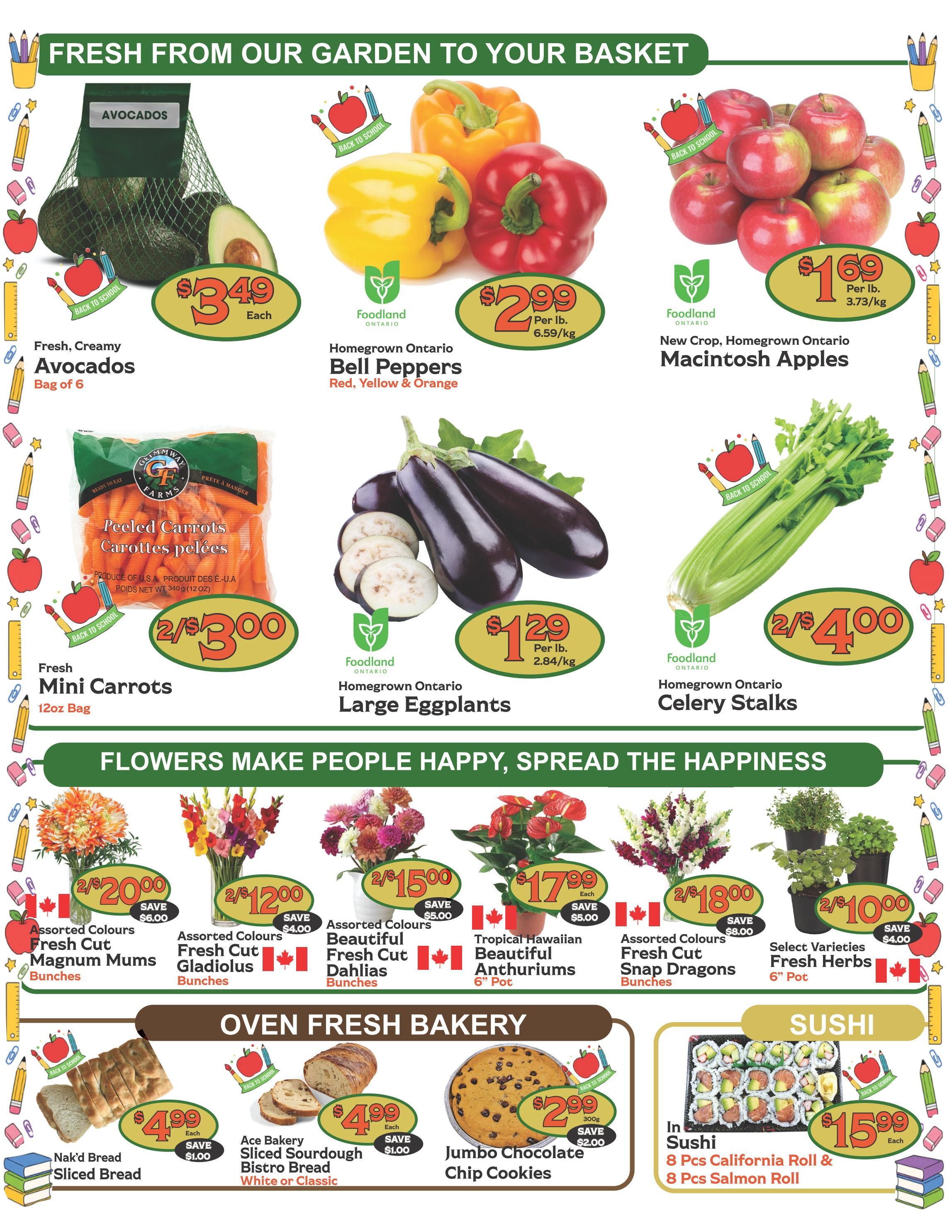 The Garden Basket Flyer September 10 to 16