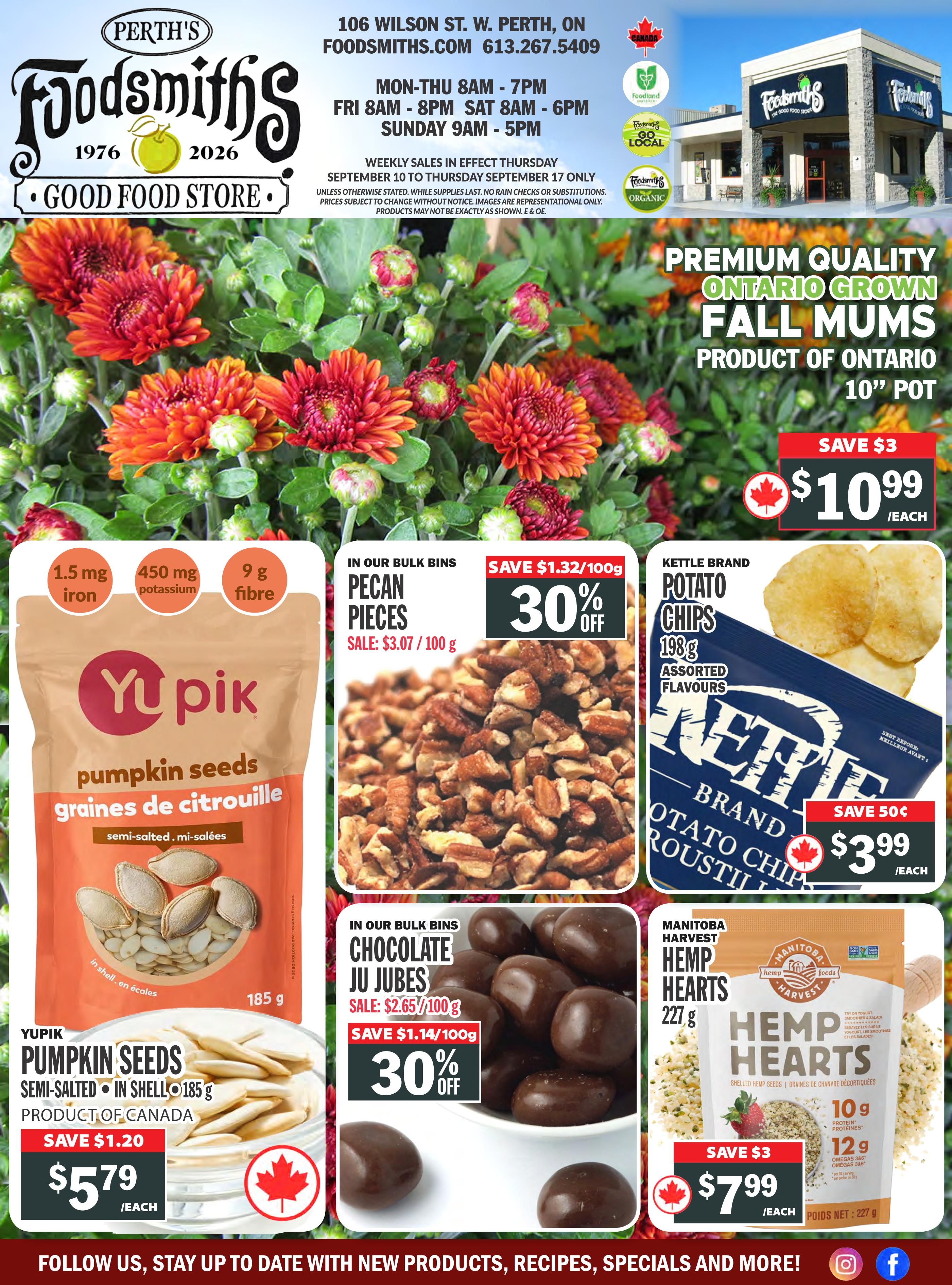 Foodsmiths Flyer September 10 to 17