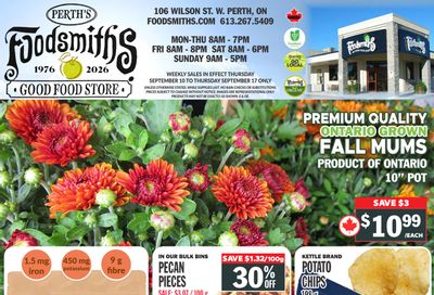 Foodsmiths Flyer September 10 to 17