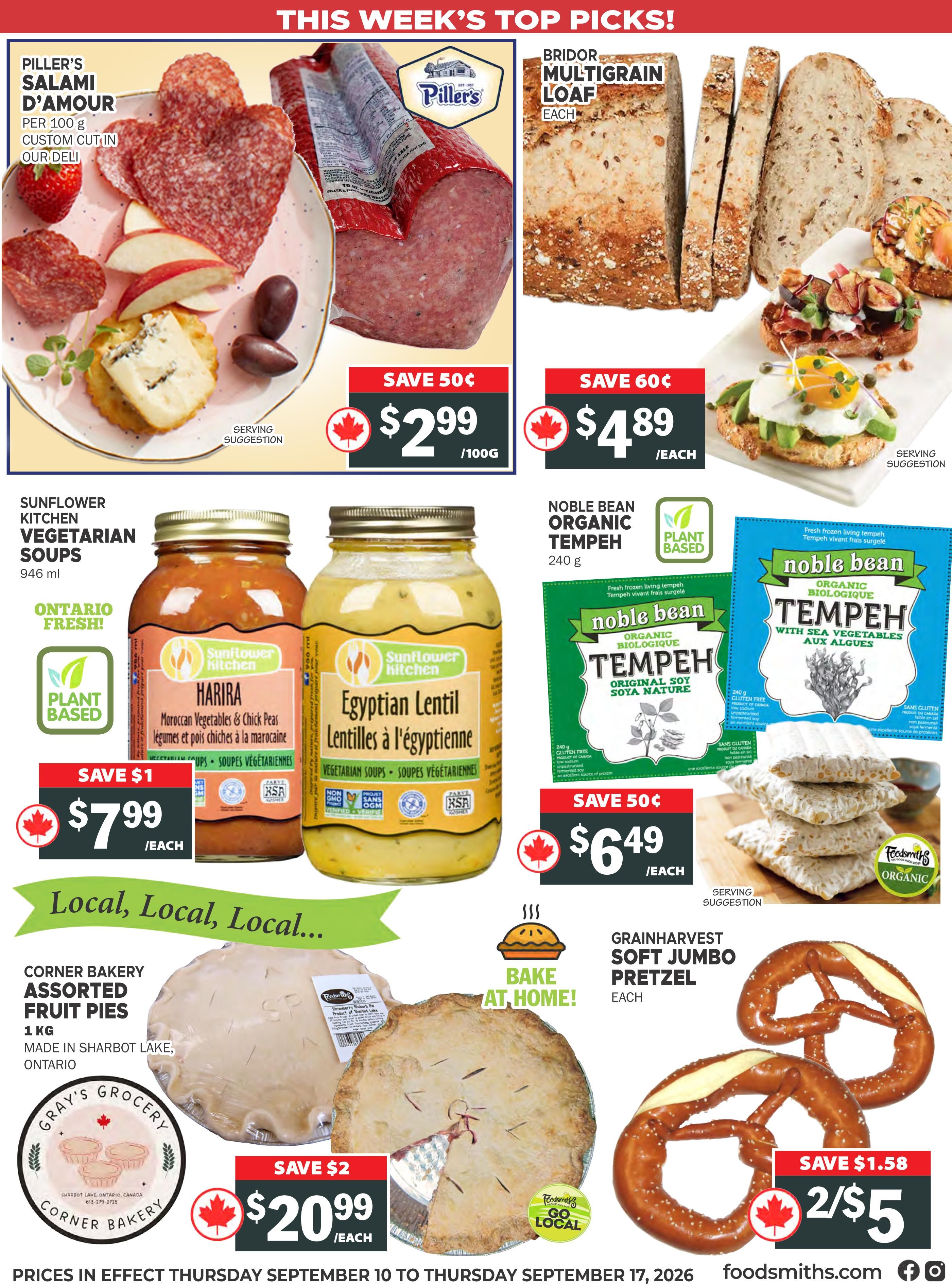 Foodsmiths Flyer September 10 to 17