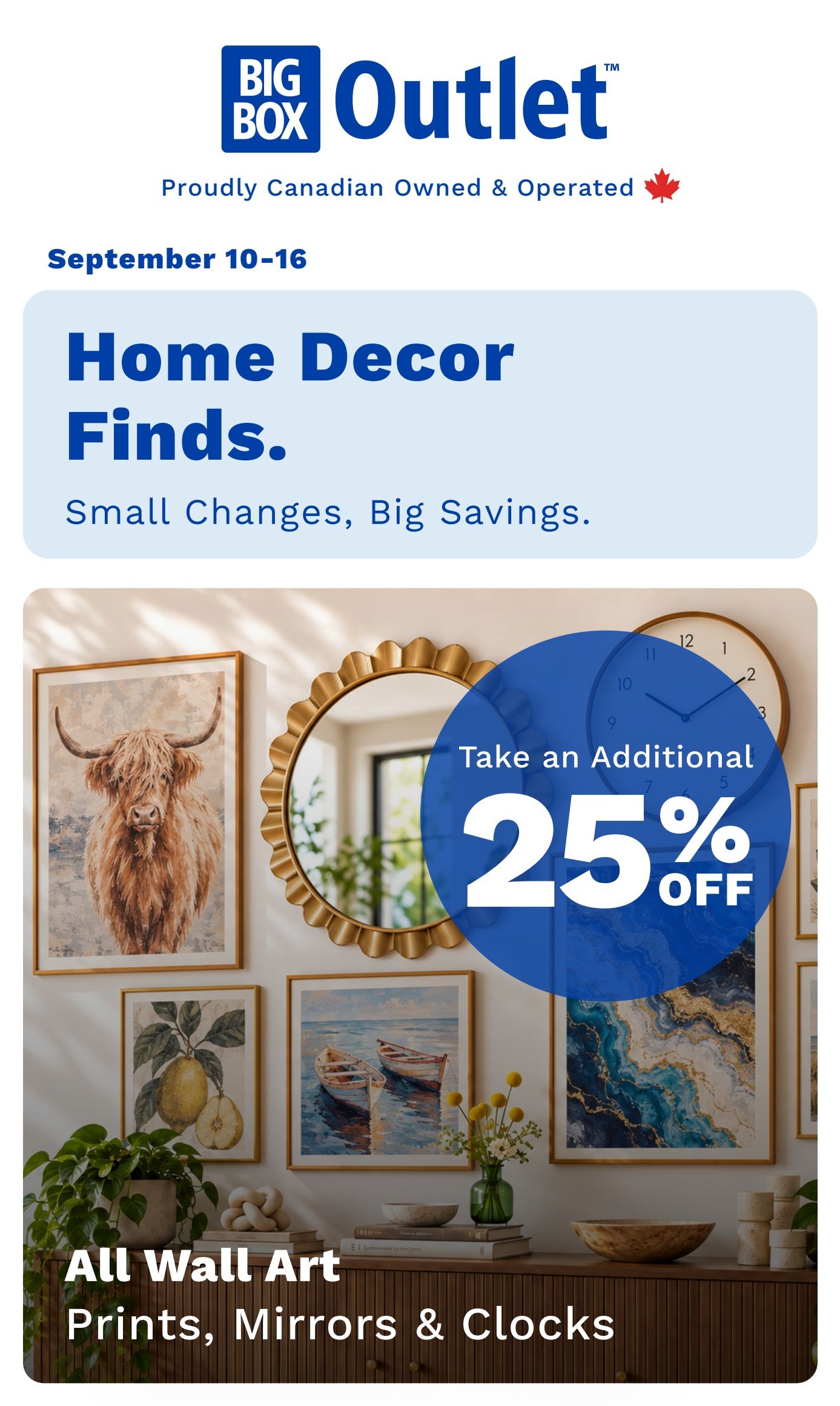 Big Box Outlet Store Flyer September 10 to 16