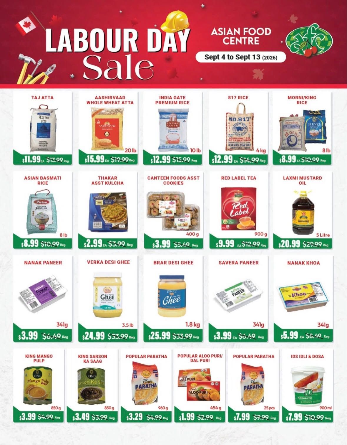 Asian Food Centre Flyer September 4 to 13