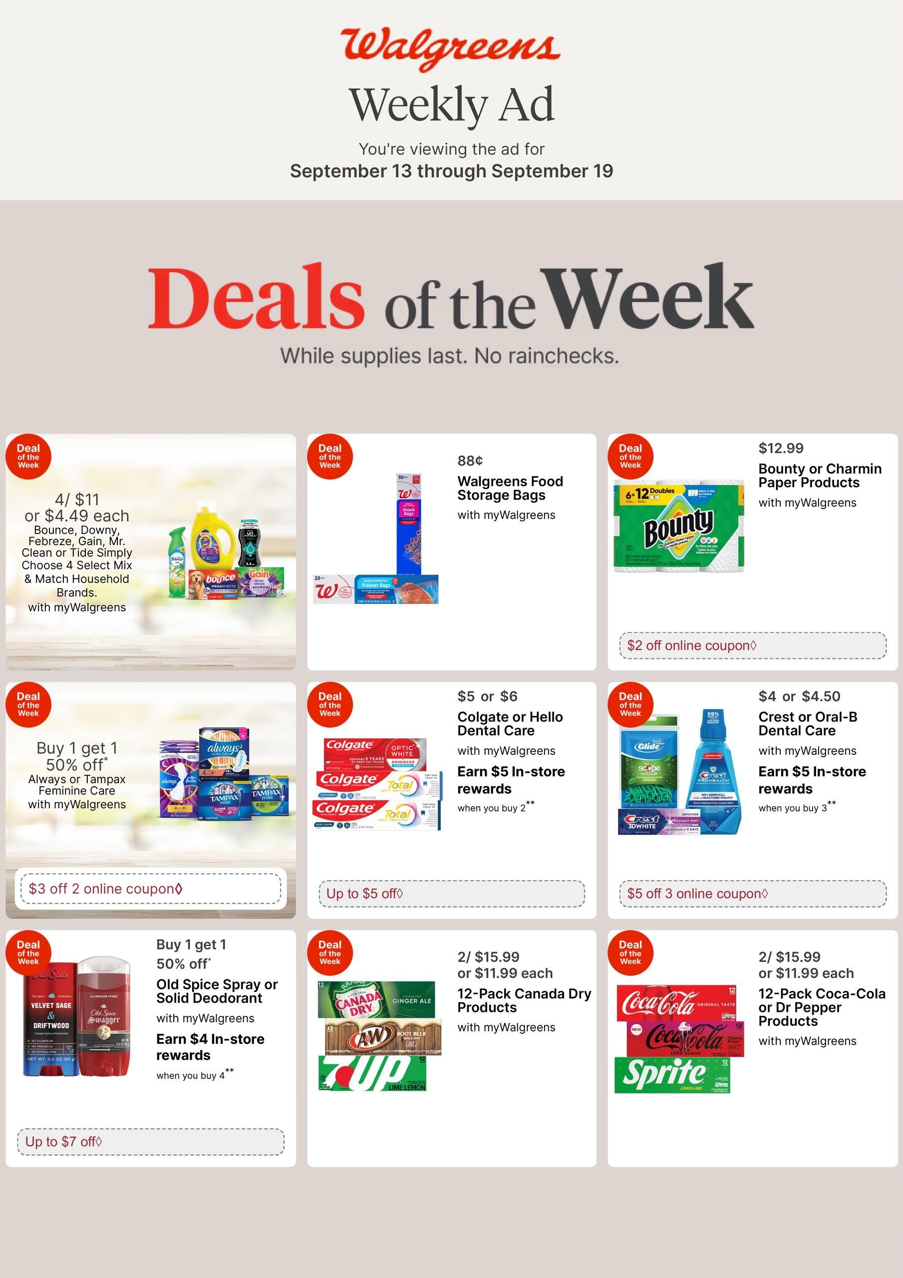 Walgreens (Anchorage Area, AK) Weekly Ad September 13 - 19, 2026