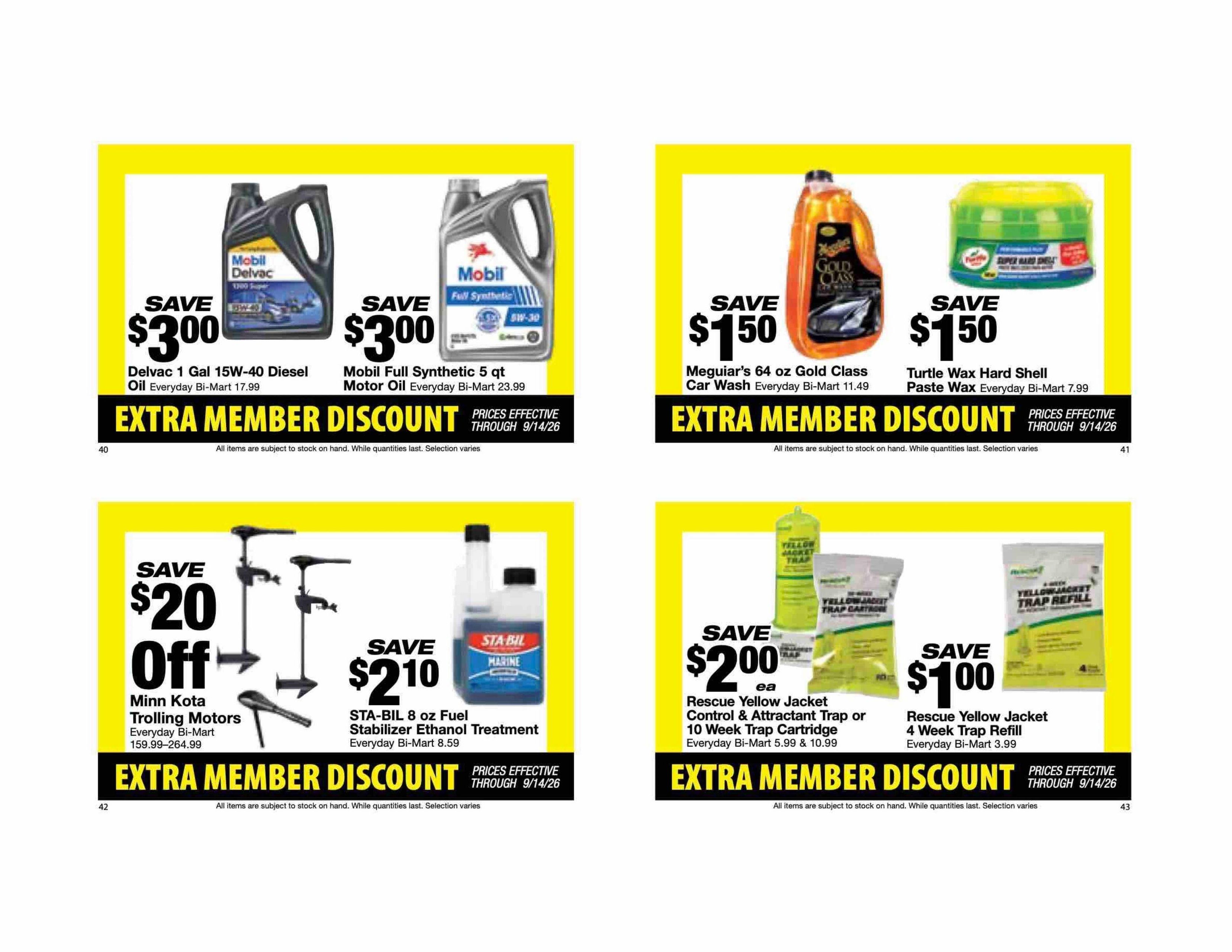 Bi-Mart Weekly Ad August 25 - September 14, 2026