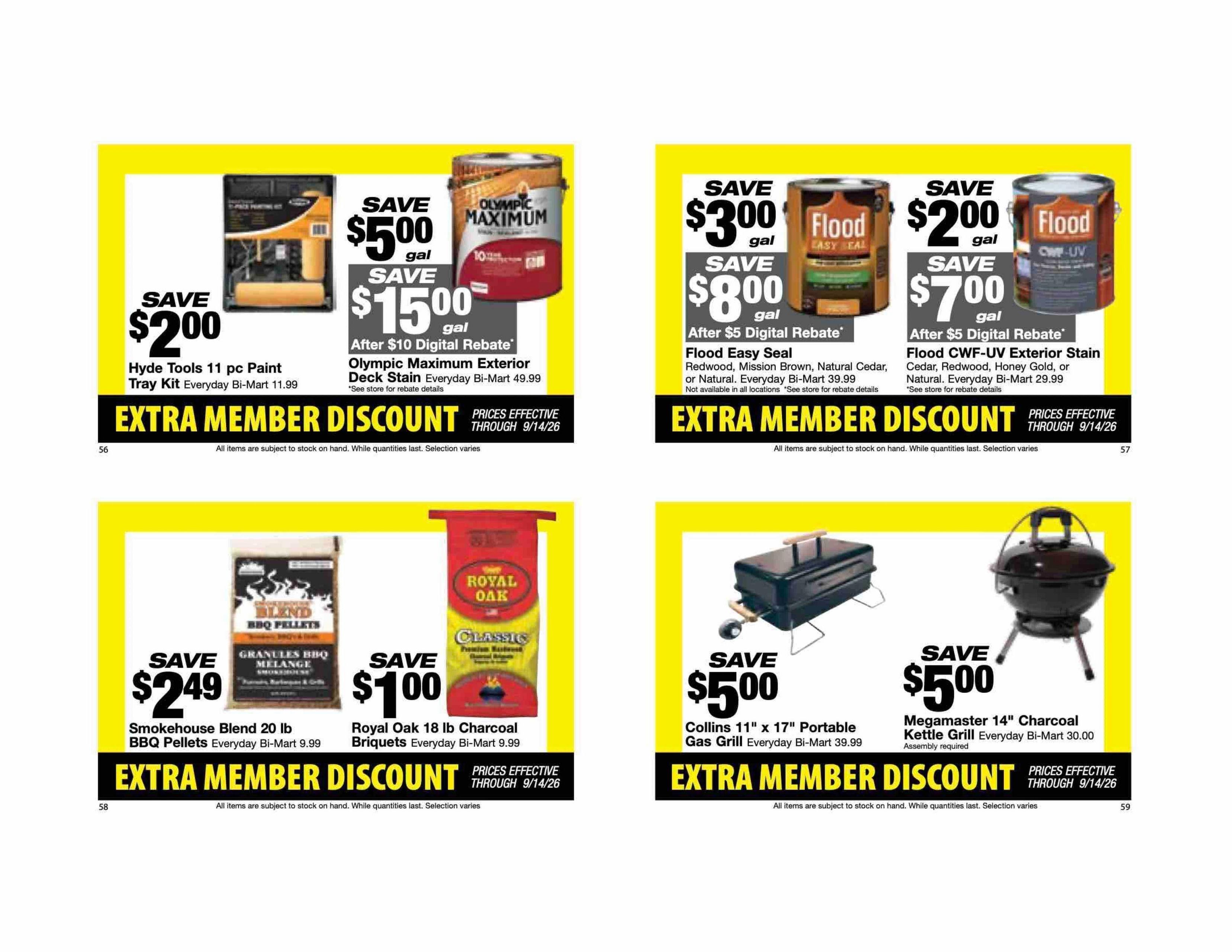 Bi-Mart Weekly Ad August 25 - September 14, 2026