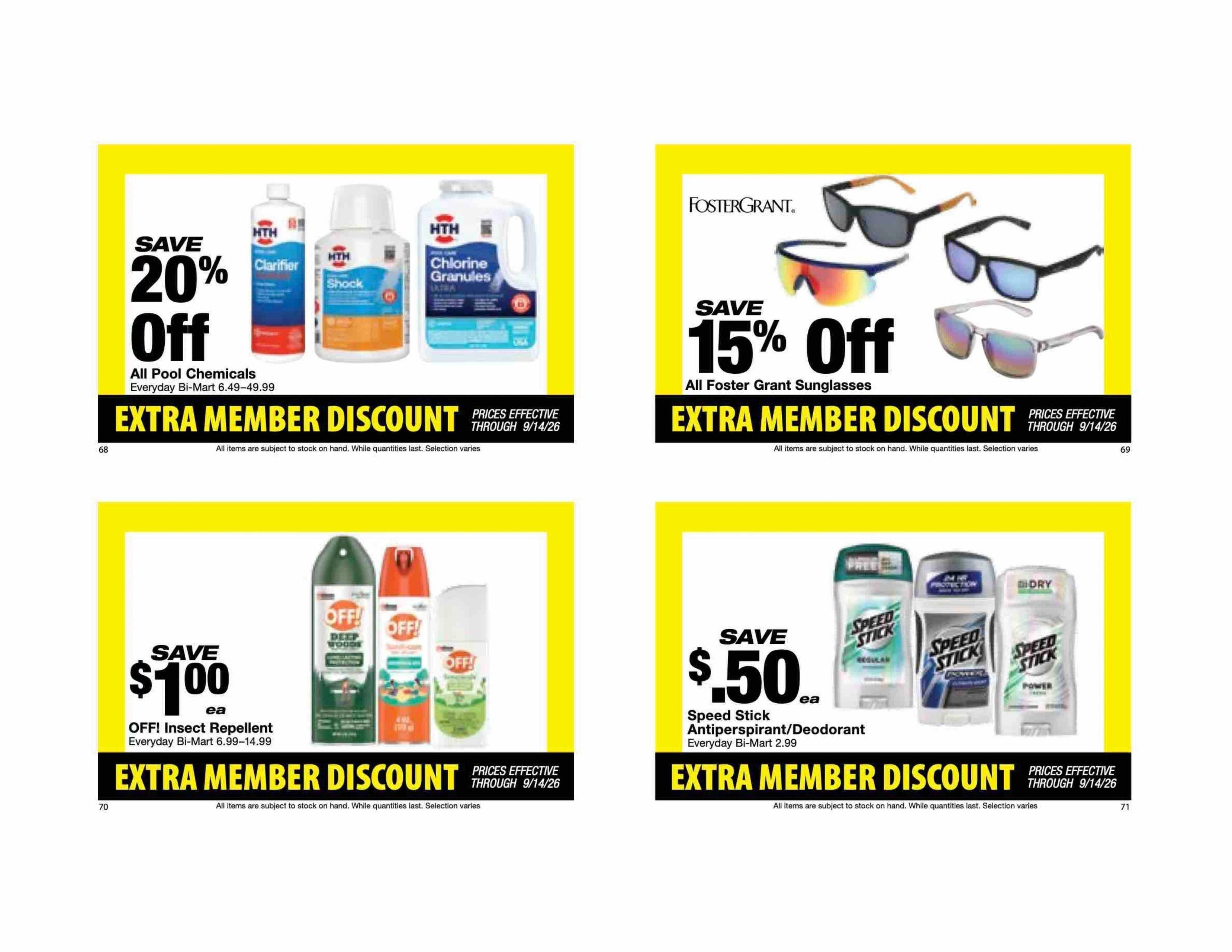Bi-Mart Weekly Ad August 25 - September 14, 2026