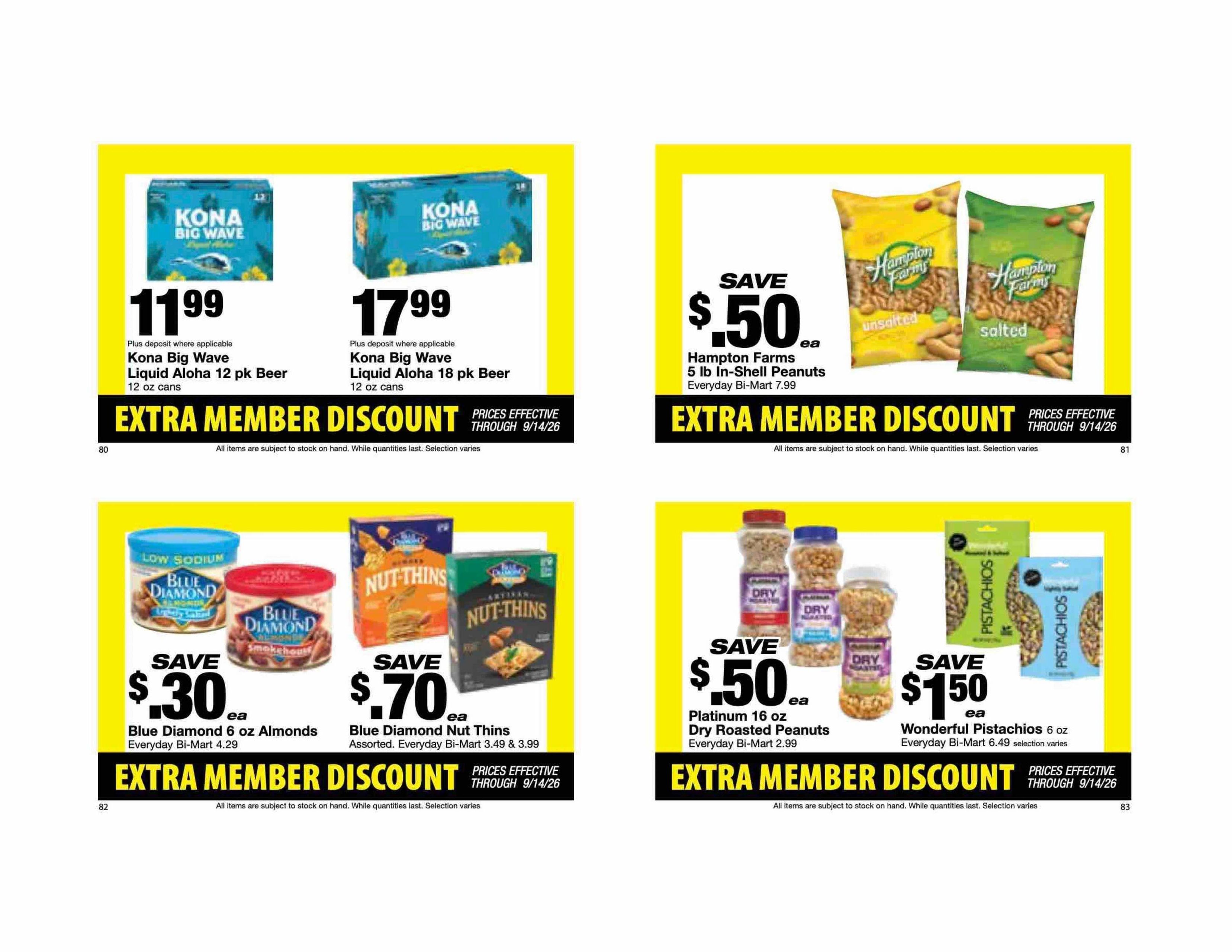 Bi-Mart Weekly Ad August 25 - September 14, 2026