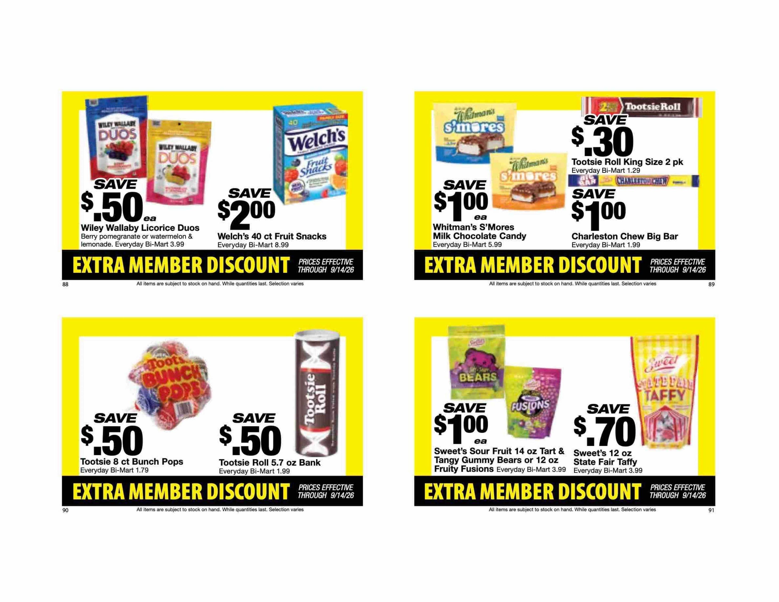 Bi-Mart Weekly Ad August 25 - September 14, 2026