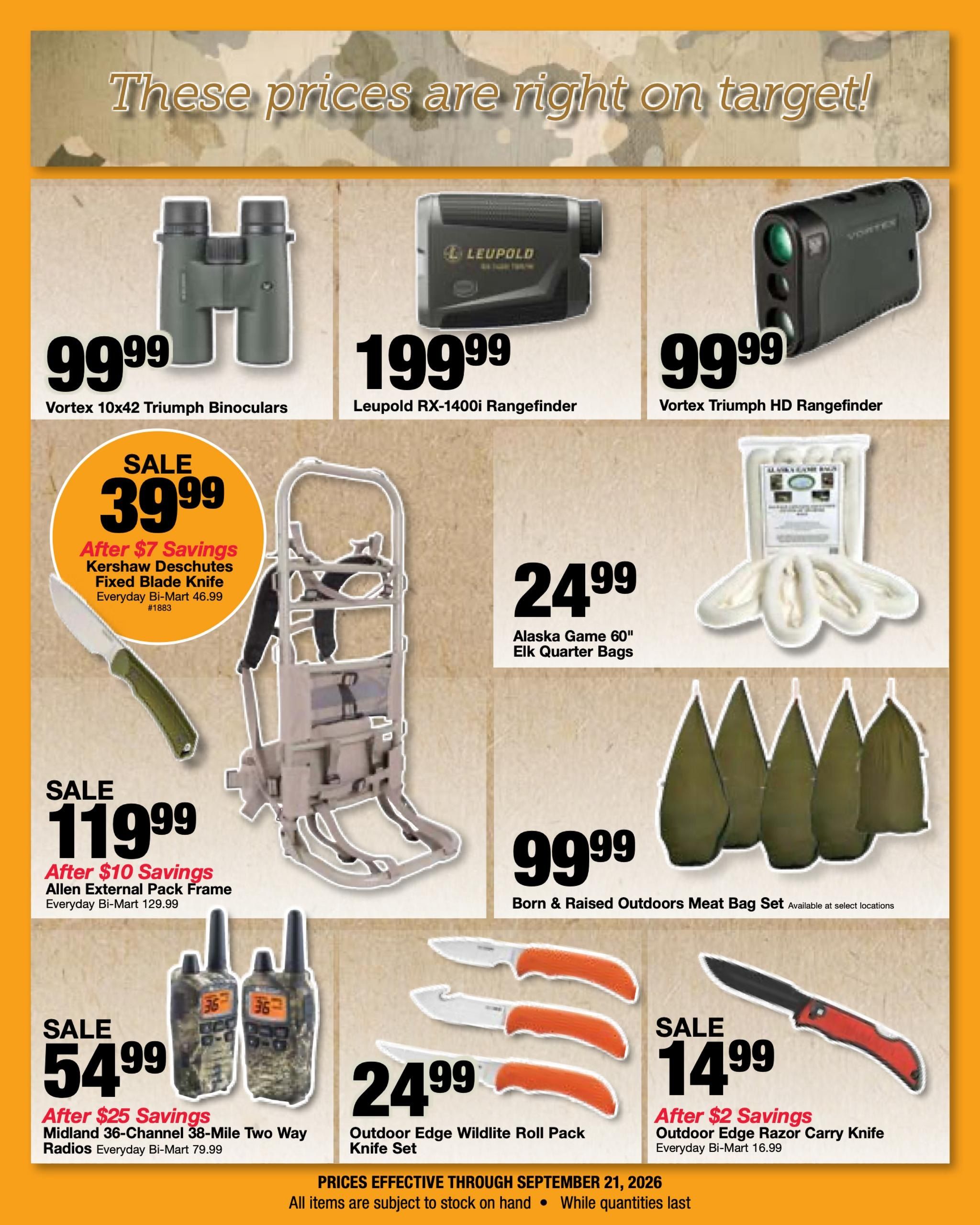 Bi-Mart Weekly Ad August 25 - September 14, 2026