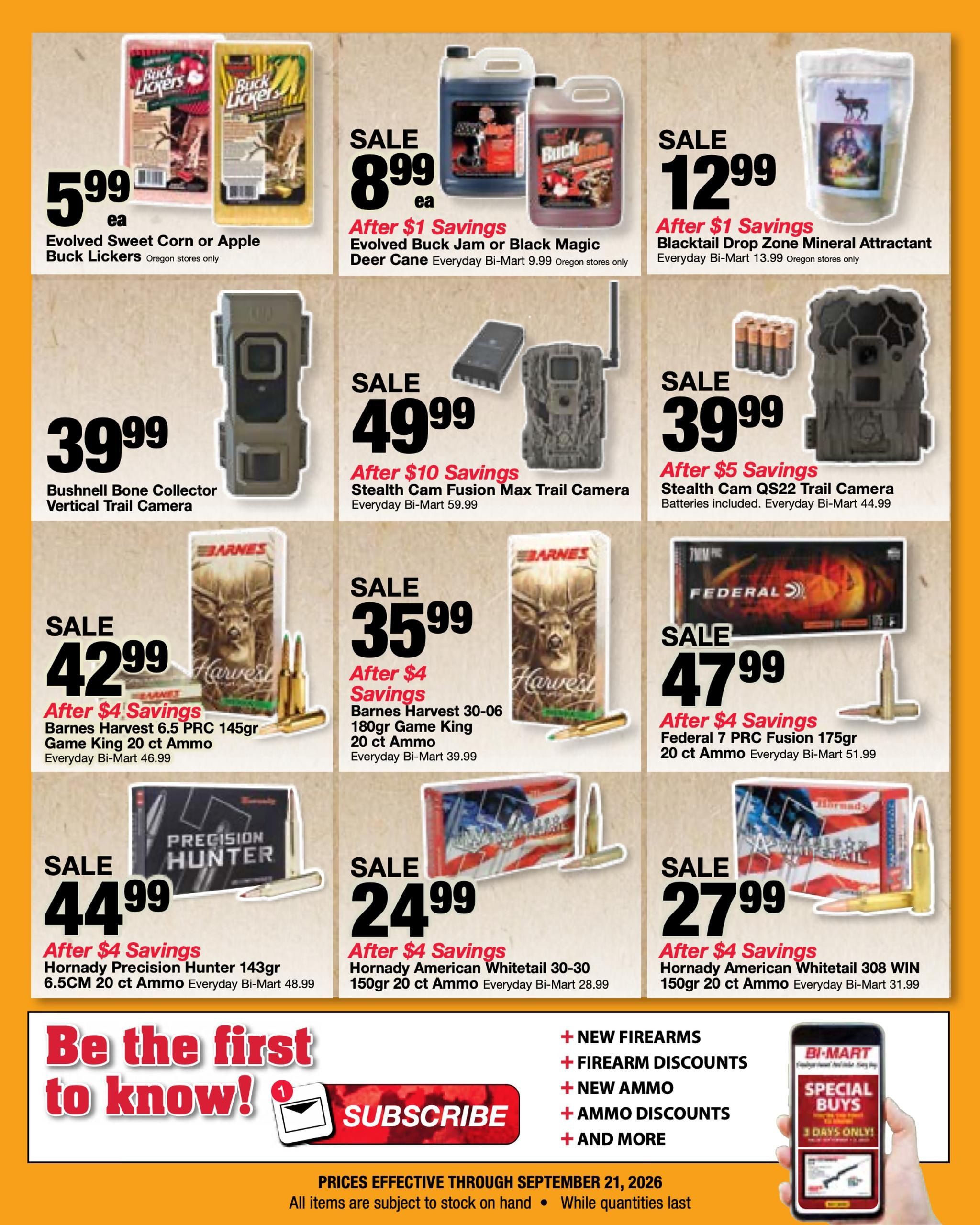 Bi-Mart Weekly Ad August 25 - September 14, 2026