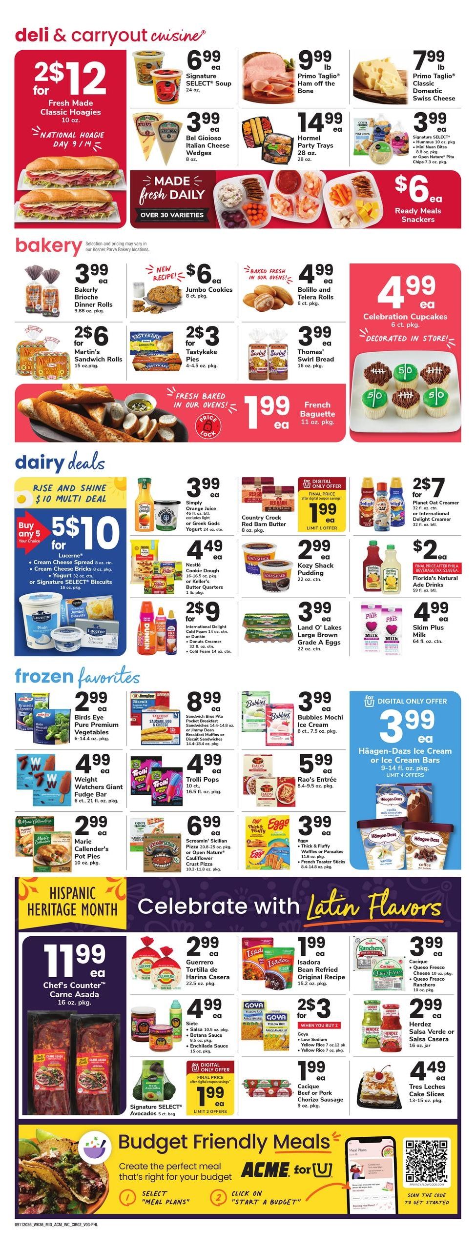 Acme Markets (Philadelphia Area, PA) Weekly Ad September 11 - 17, 2026