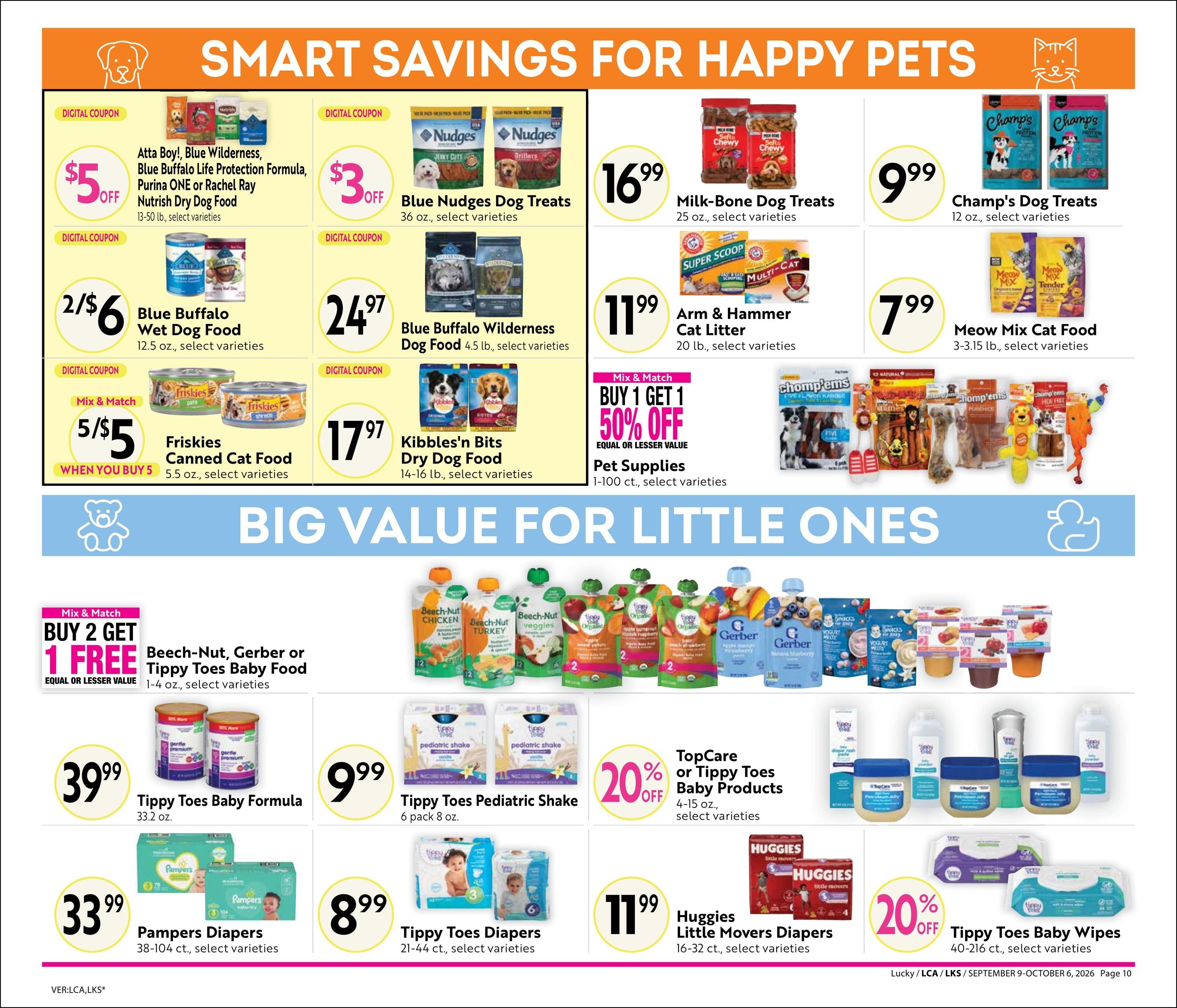 Lucky Supermarkets (Oakland-San Francisco Area, CA) Steals & Deals Weekly Ad September 9 - October 6, 2026