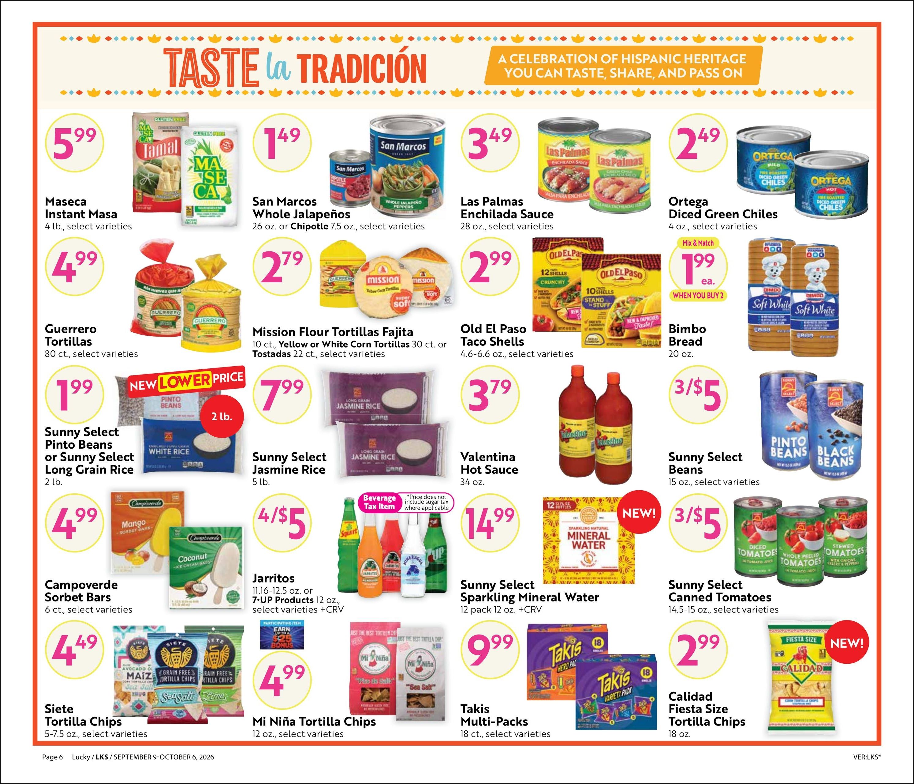 Lucky Supermarkets (Oakland-San Francisco Area, CA) Steals & Deals Weekly Ad September 9 - October 6, 2026