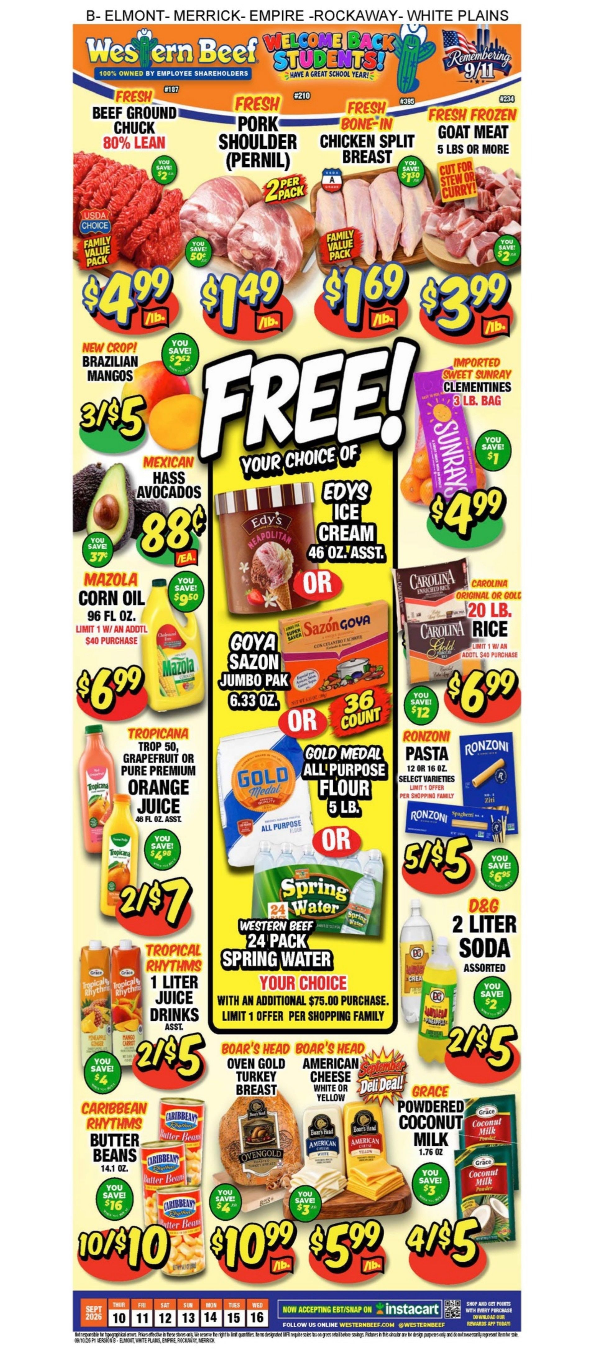 Western Beef (New York) Weekly Ad September 10 - 16, 2026