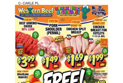 Western Beef (Road Carle Place, NY) Weekly Ad September 10 - 16, 2026